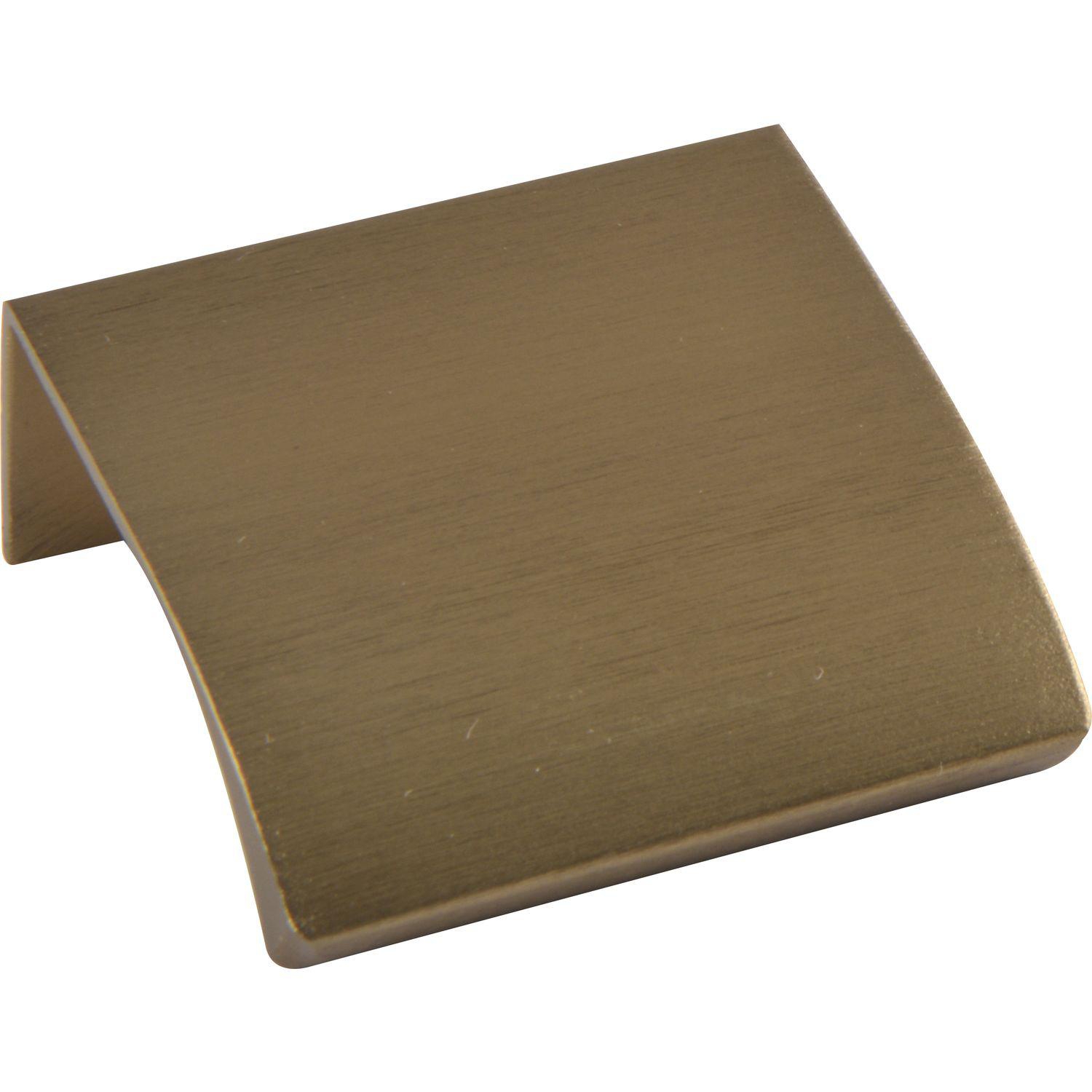 furnipart Griffleiste Edge Straight Lochabstand 20,Länge 40mm,Aluminium messing matt gebürstet