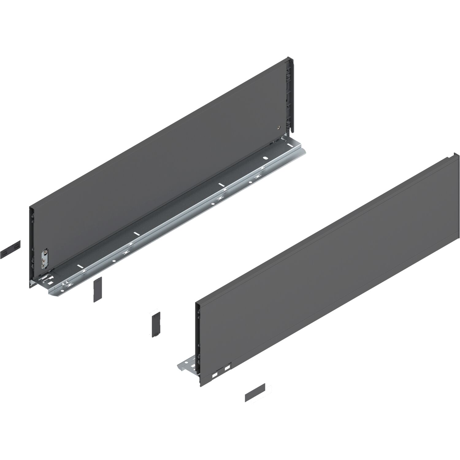 blum LEGRABOX pure Zarge Höhe C, NL 650, Oriongrau-matt