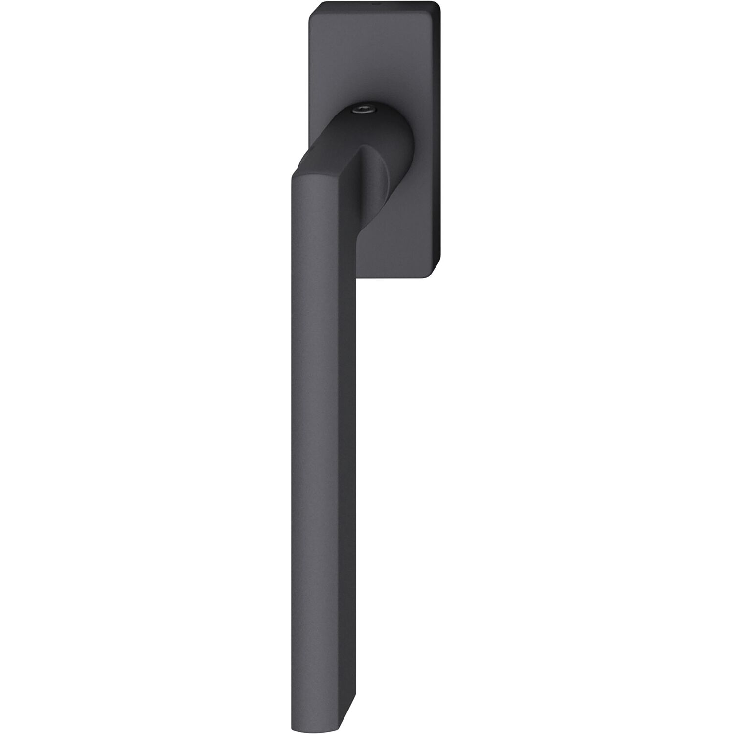 FSB FSB Fenstergriff 34 1035 eckige Rosette, Aluminium schwarz matt