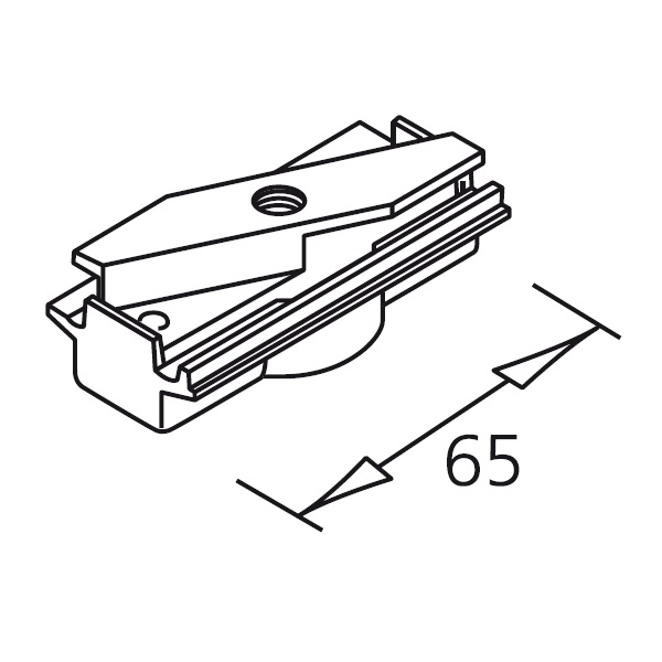 ISOLED 3-Phasen Adapter mechanisch weiß