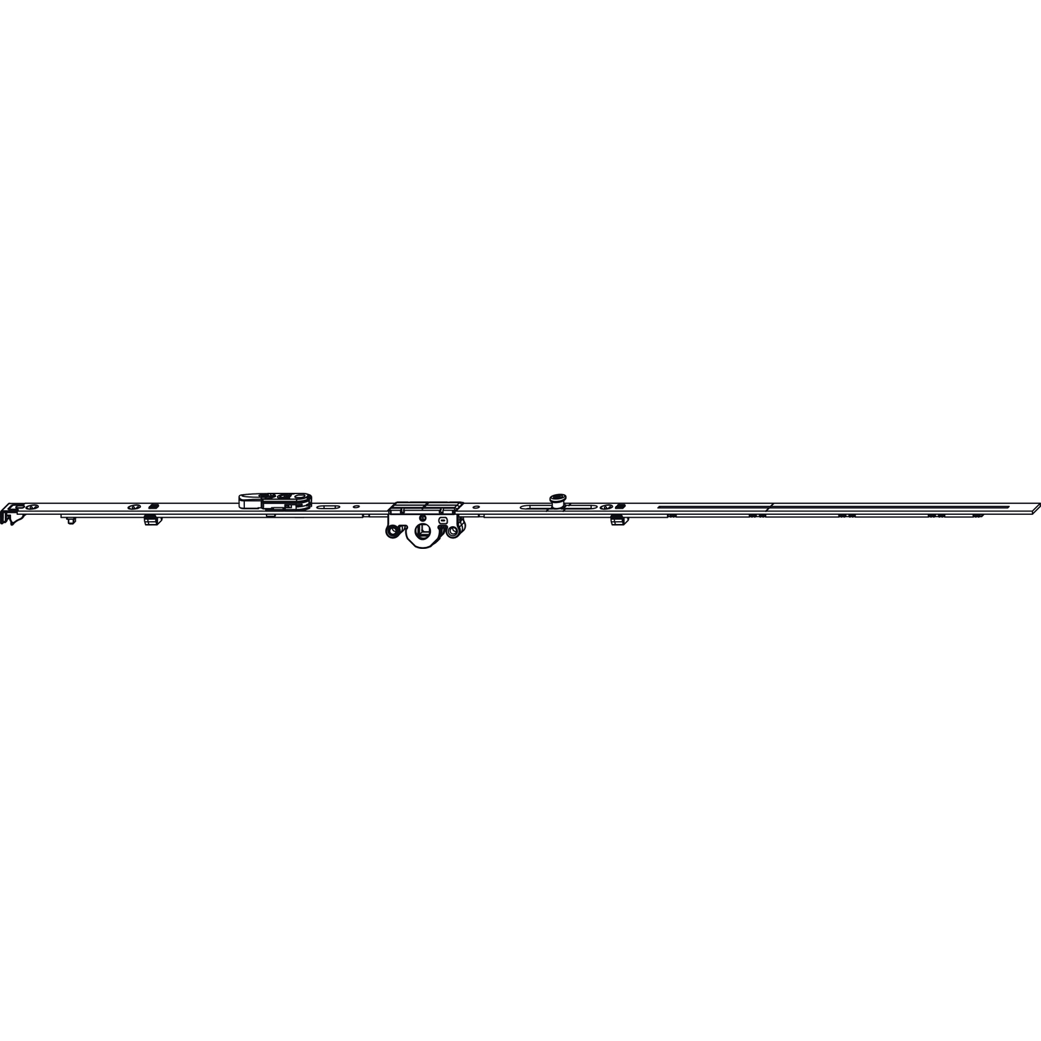 Maco #201734 MACO MM DK-Getriebe fix DM 15 mm 1iS FFH 841-1090 mm silber (201734)