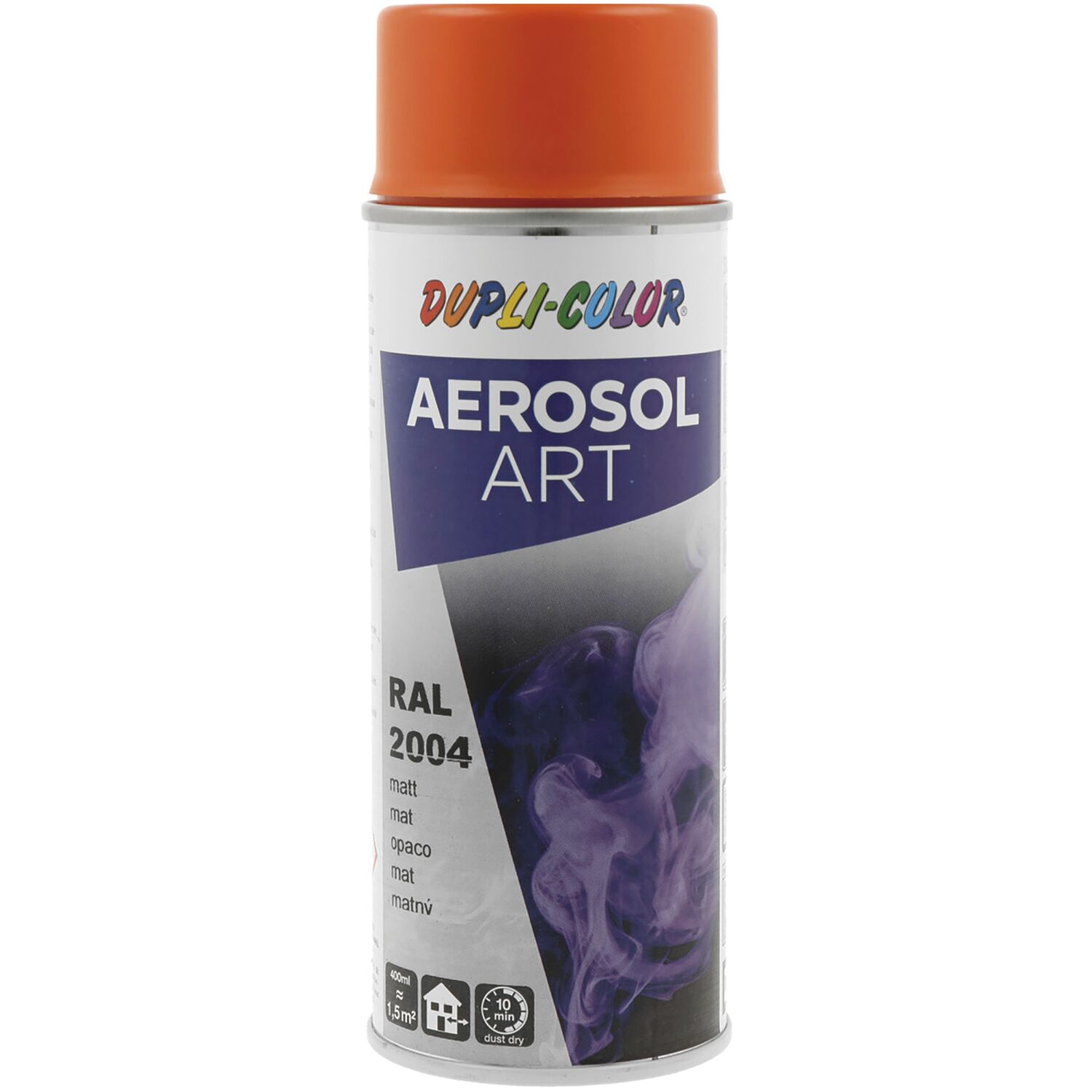 Dupli-Color Lackspray Aerosol Art 400ml reinorange matt / RAL 2004 (400 ml)