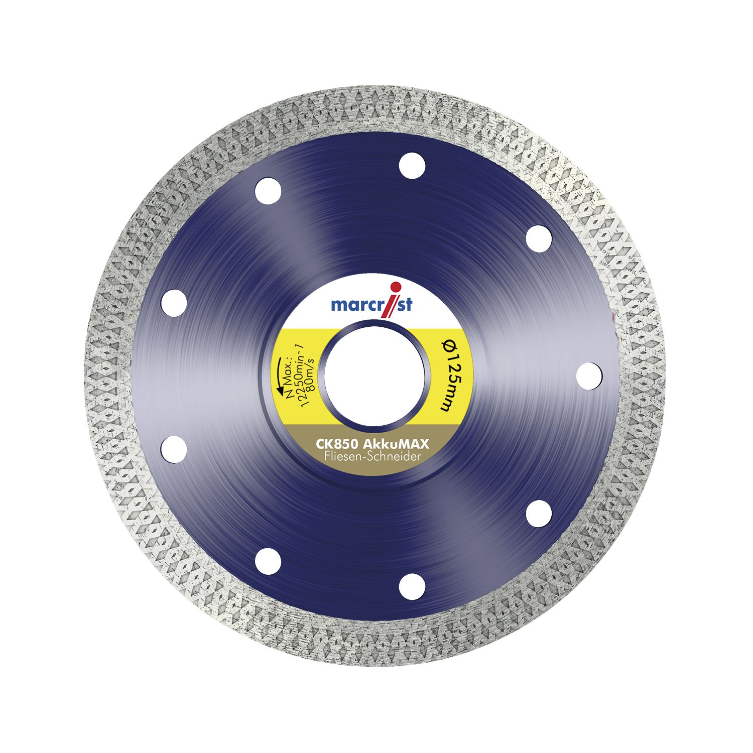 Marcrist Diamant-Trennscheibe CK850 AkkuMax 125 x 22,23 mm Fliesen