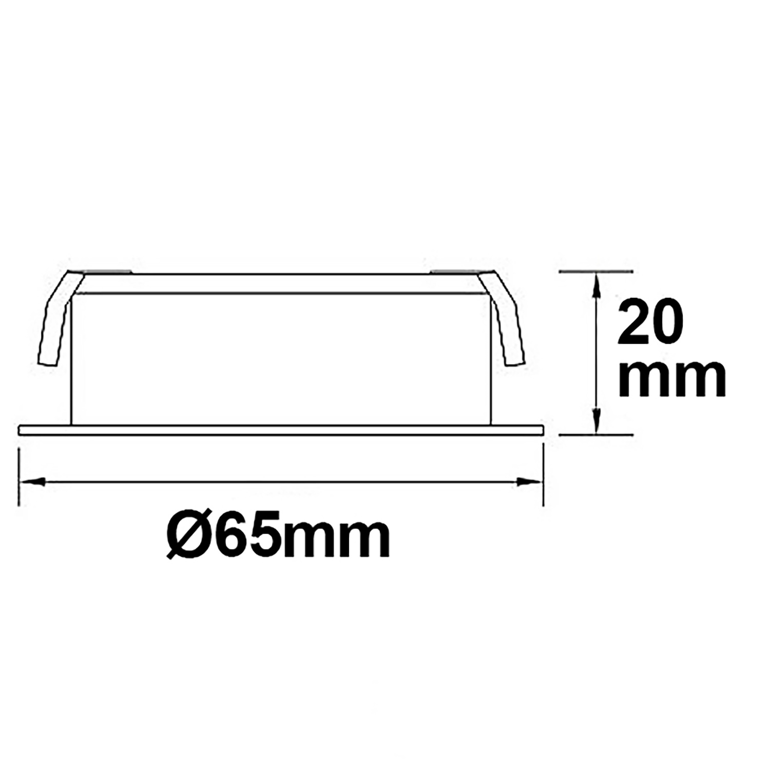 ISOLED LED Möbel-Einbaustrahler COB mit Reflektor 3W 60° nickel geb. warmweiß