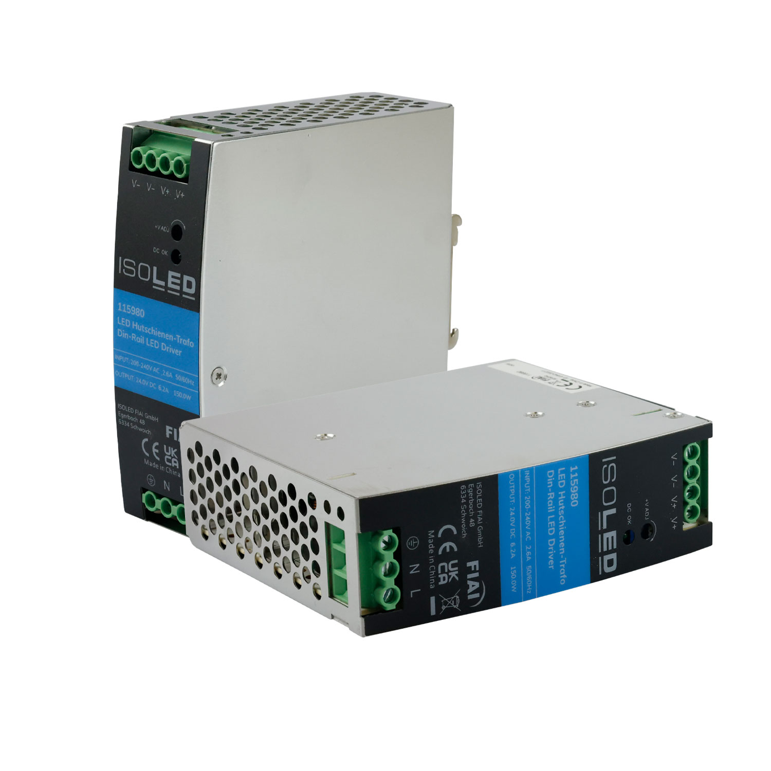 ISOLED LED Hutschienen-Trafo 24V 24~28V/DC 0-150W