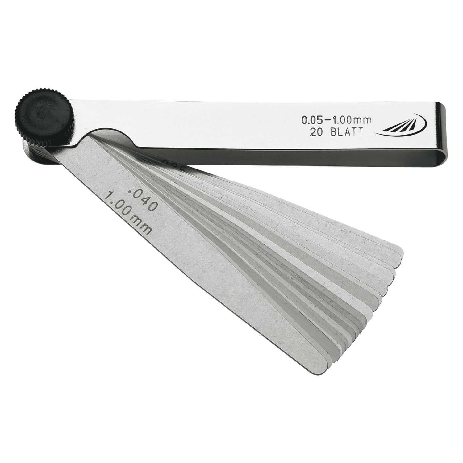 HELIOS-PREISSER Fühlerlehre Messbereich 0,05-0,50 mm Blattlänge 100 mm 8 Blatt