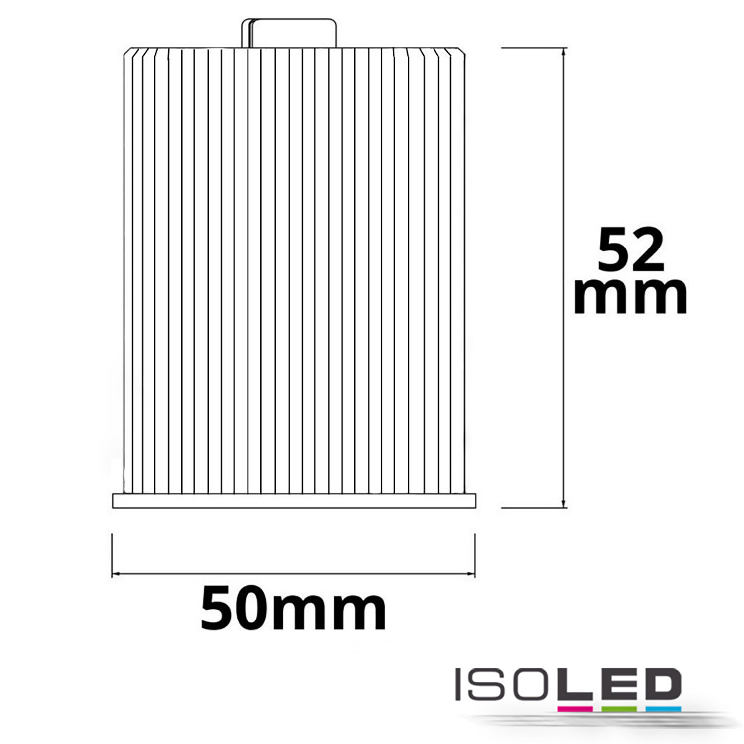 ISOLED LED Spot weißdynamisch GU10 8W 3-polig 24V DC silber 60° 2700-5700K CRI80