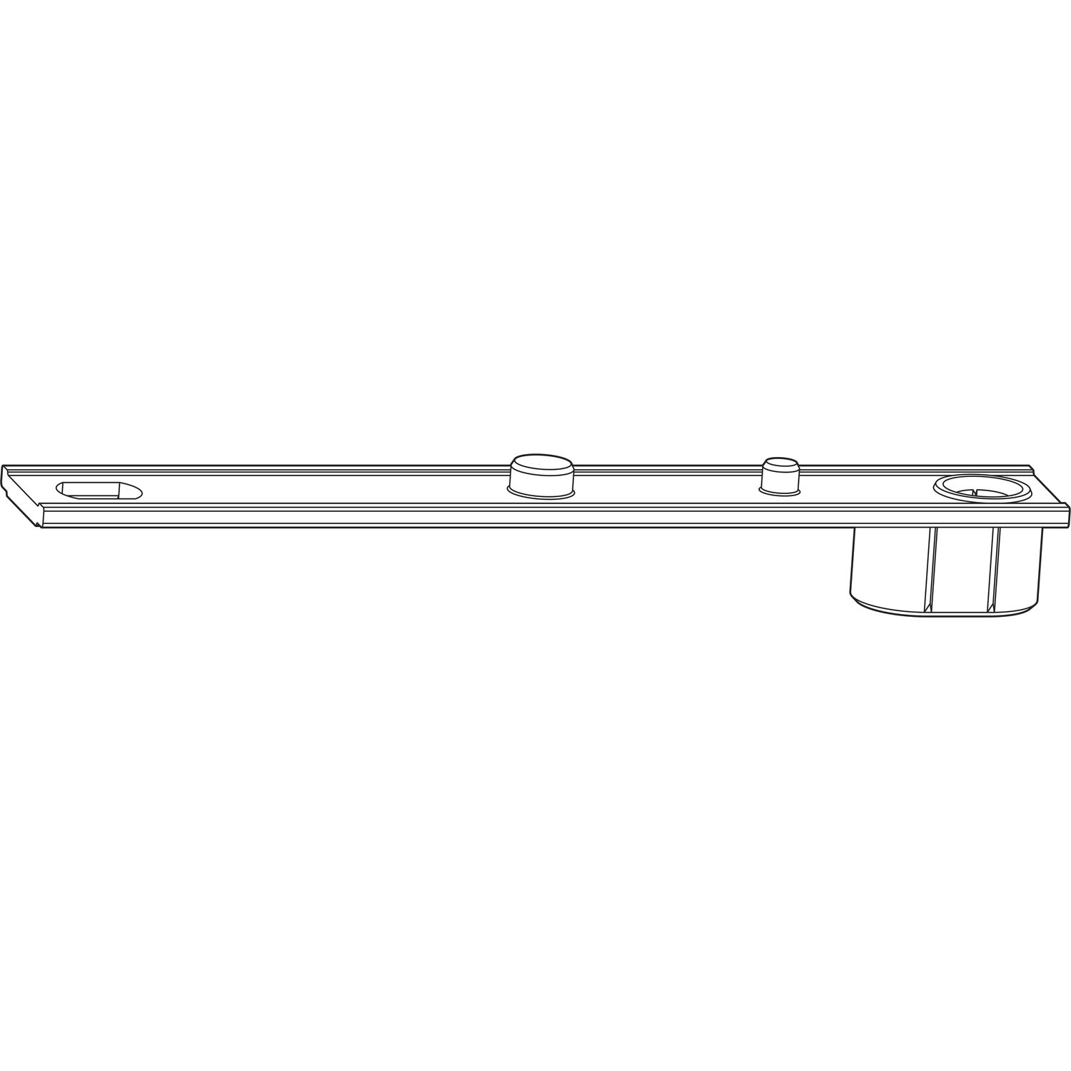 Roto ROTO E-Tec Control Montageaufnahme für Falzmagnet Kunststoff RAL 7035