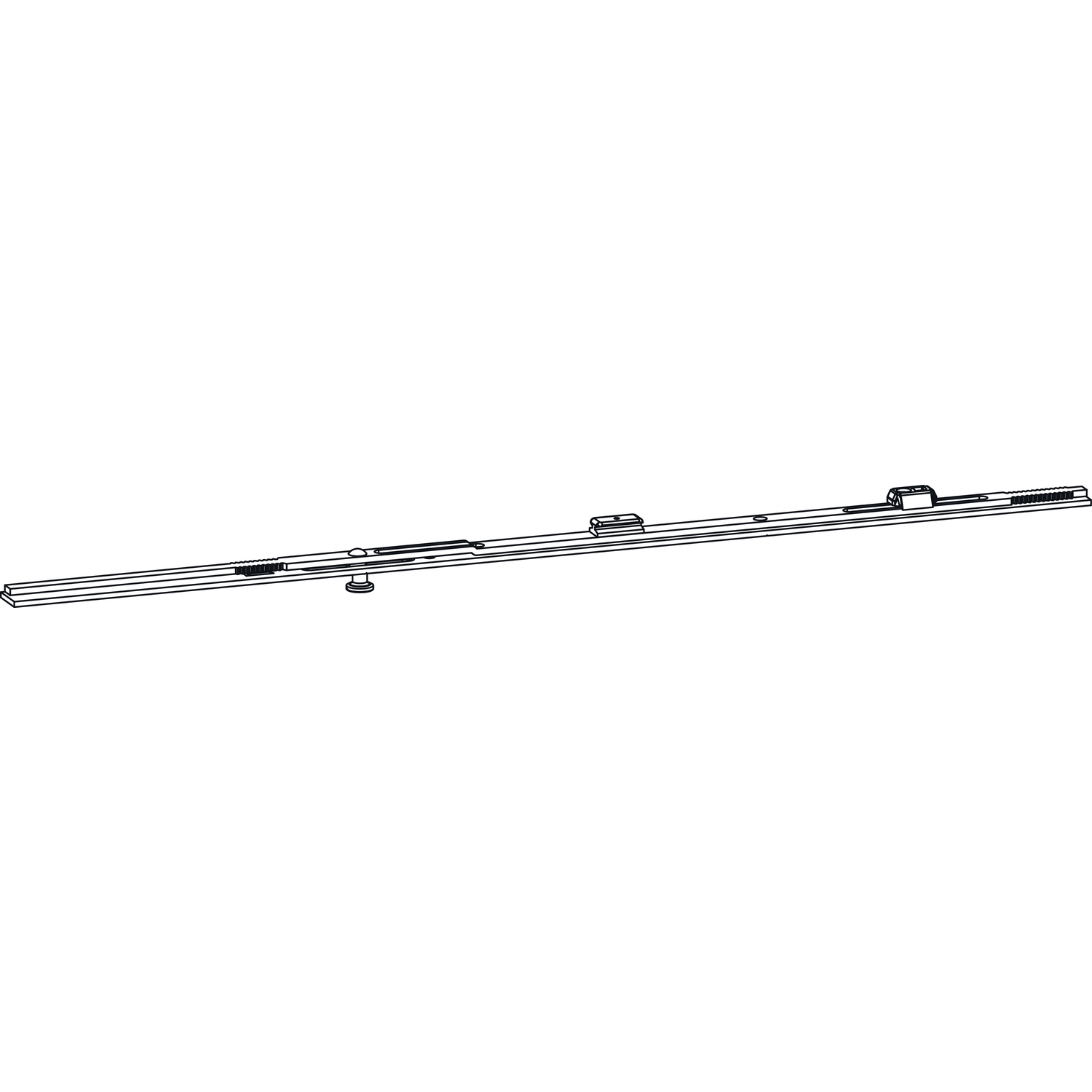 GU -966 PSK oZ Mittelstück, L= 530 mm, waagrecht unten