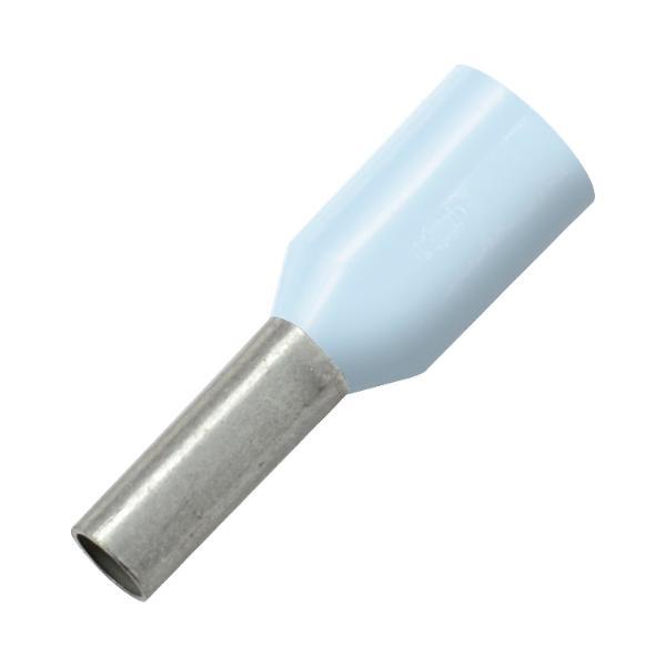 ninka Aderendhülse 0,25x8/12 mit Kragen hellblau