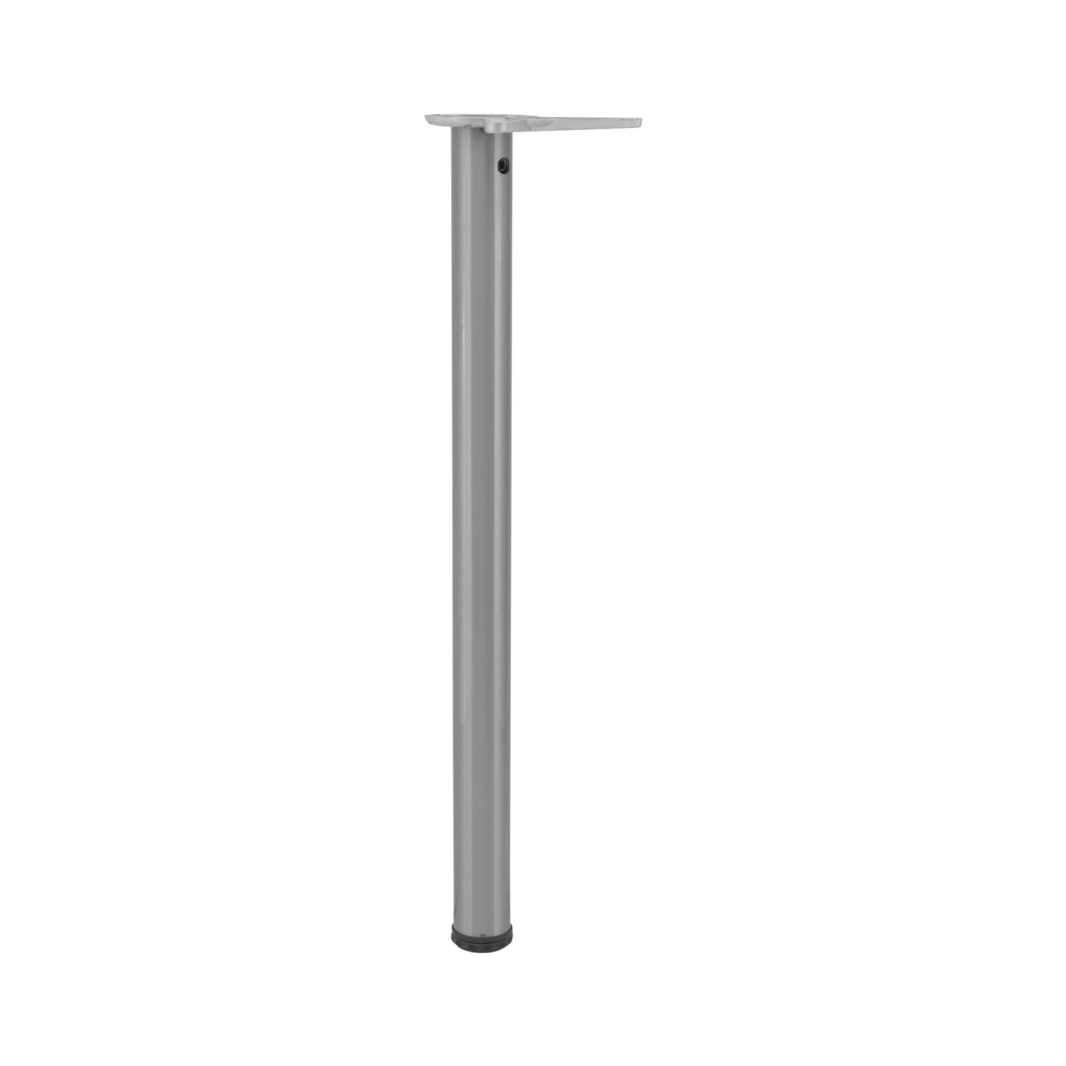 CAMAR Tischfuß rund 50 x 700 mm Stahl Edelstahl-Effekt