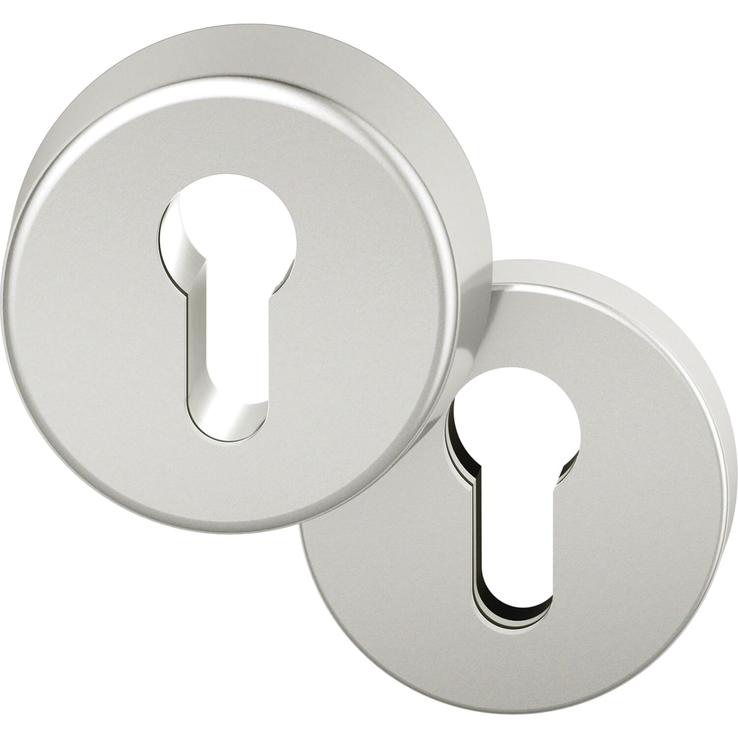 FSB FSB Sicherheits-Zylinderrosette rund, Aluminium silber eloxiert