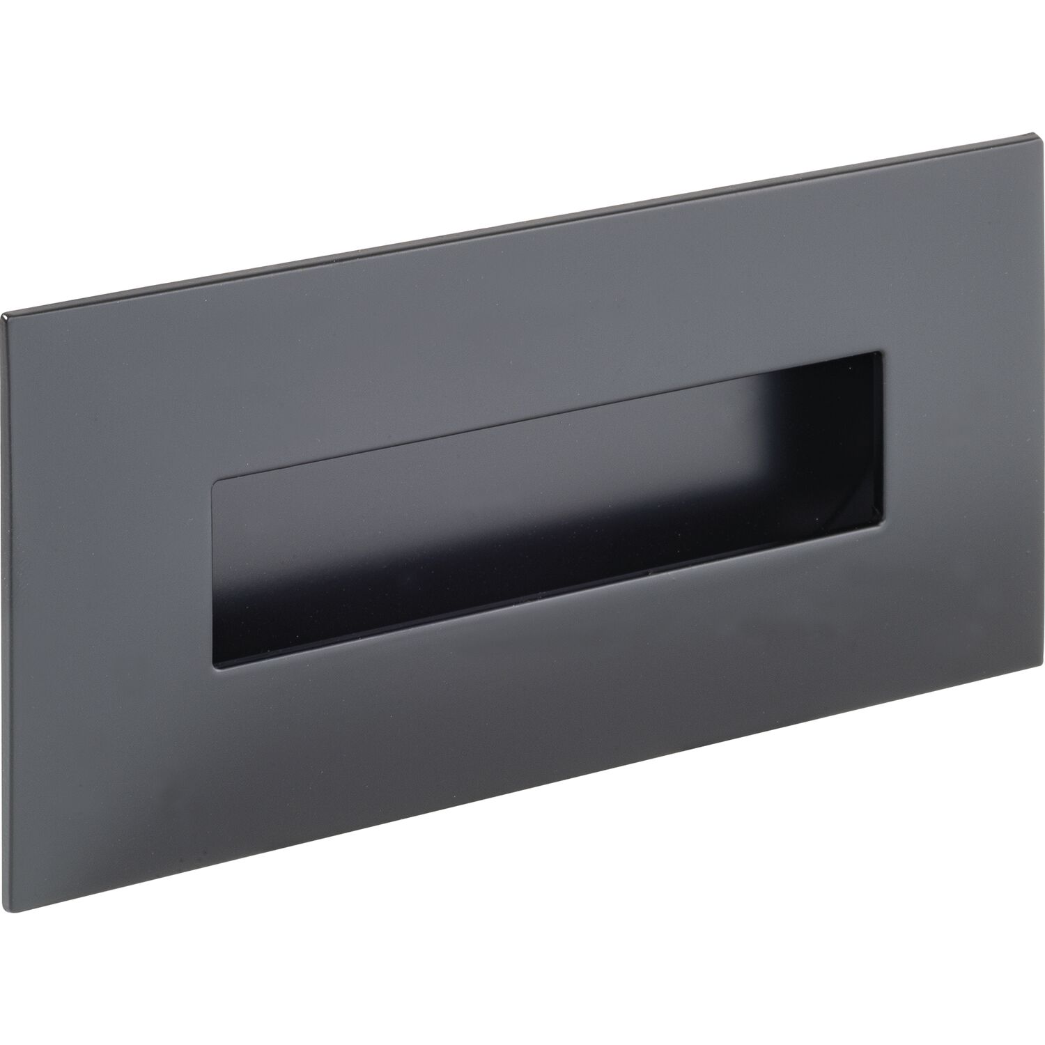 ESTAMP Muschelgriff Geometric rechteckig 155x73mm zink schwarz matt lackiert