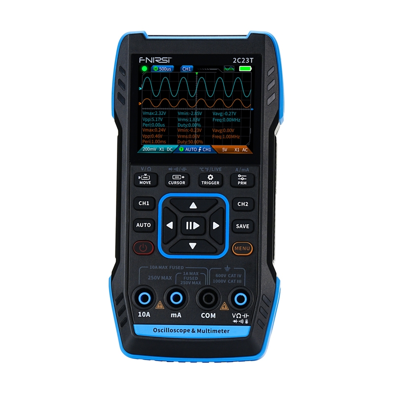 FNIRSI Tragbarer 3-in-1-Oszilloskop-Multimeter-Signalgenerator