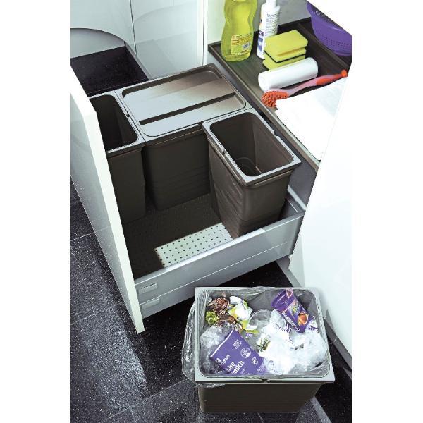 ninka eins2vier Bodenplatte TANDEMBOX Korpusbreite 400mm S19 Dunkelgrau