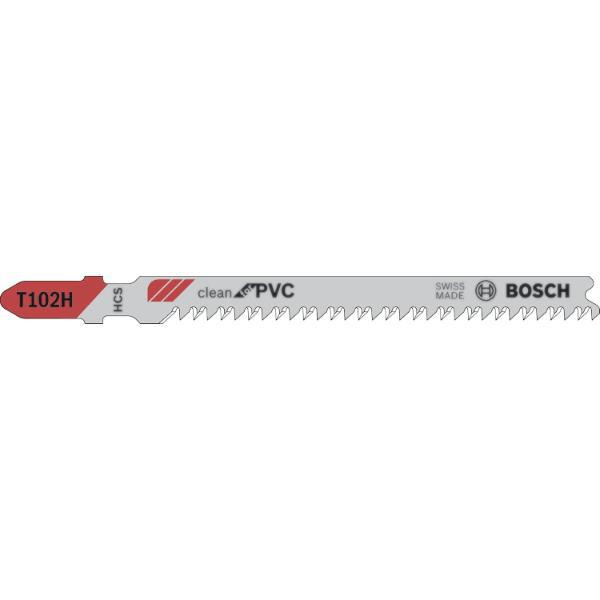 Bosch Stichsägeblatt T102H PVC Länge 100 mm - 3 Stück