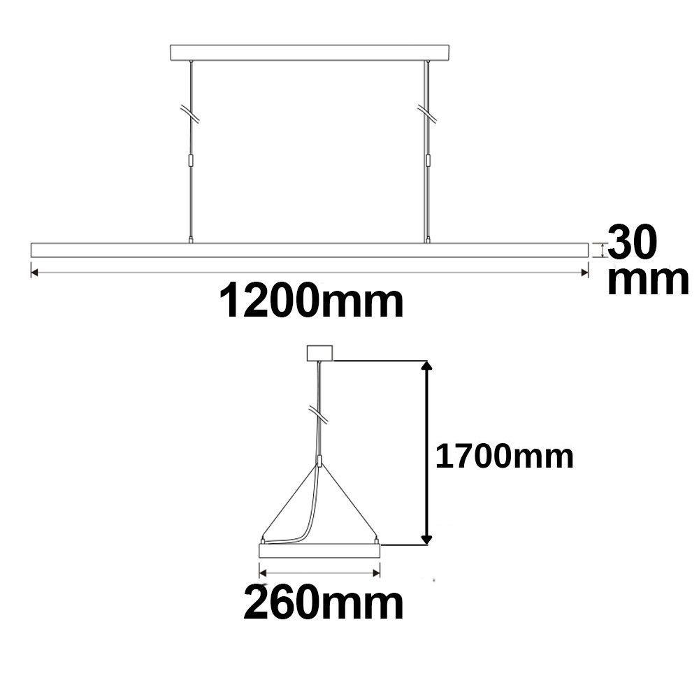ISOLED LED Office Pro Pendelleuchte Up&Down 20W+40W silber UGR