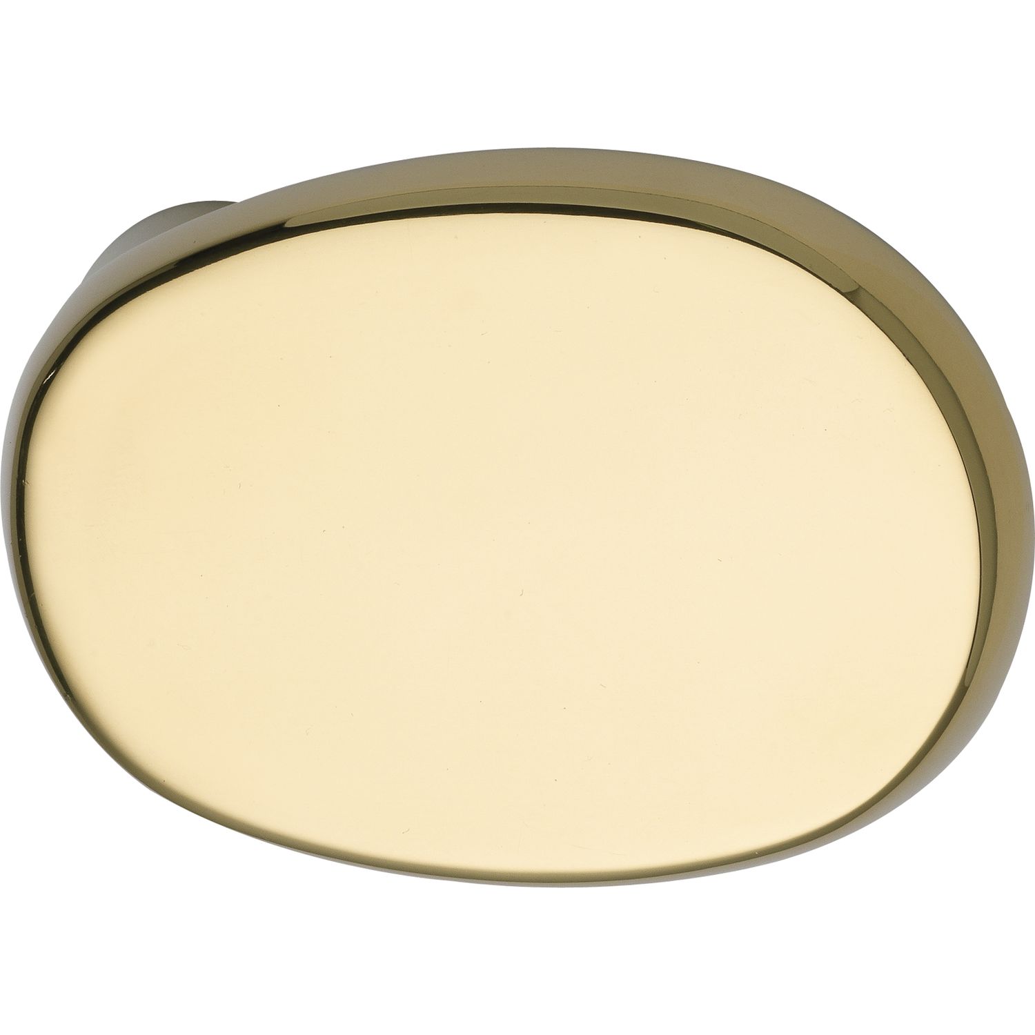 MARCHESI Türknopf gekröpft oval, 51 x 81 x 47, Edelstahl Messing poliert