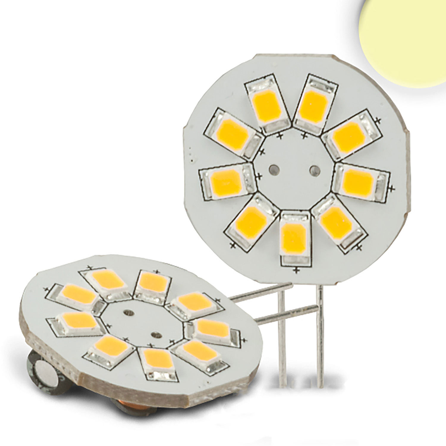 ISOLED G4 LED 9SMD 1,5W warmweiß Pin seitlich