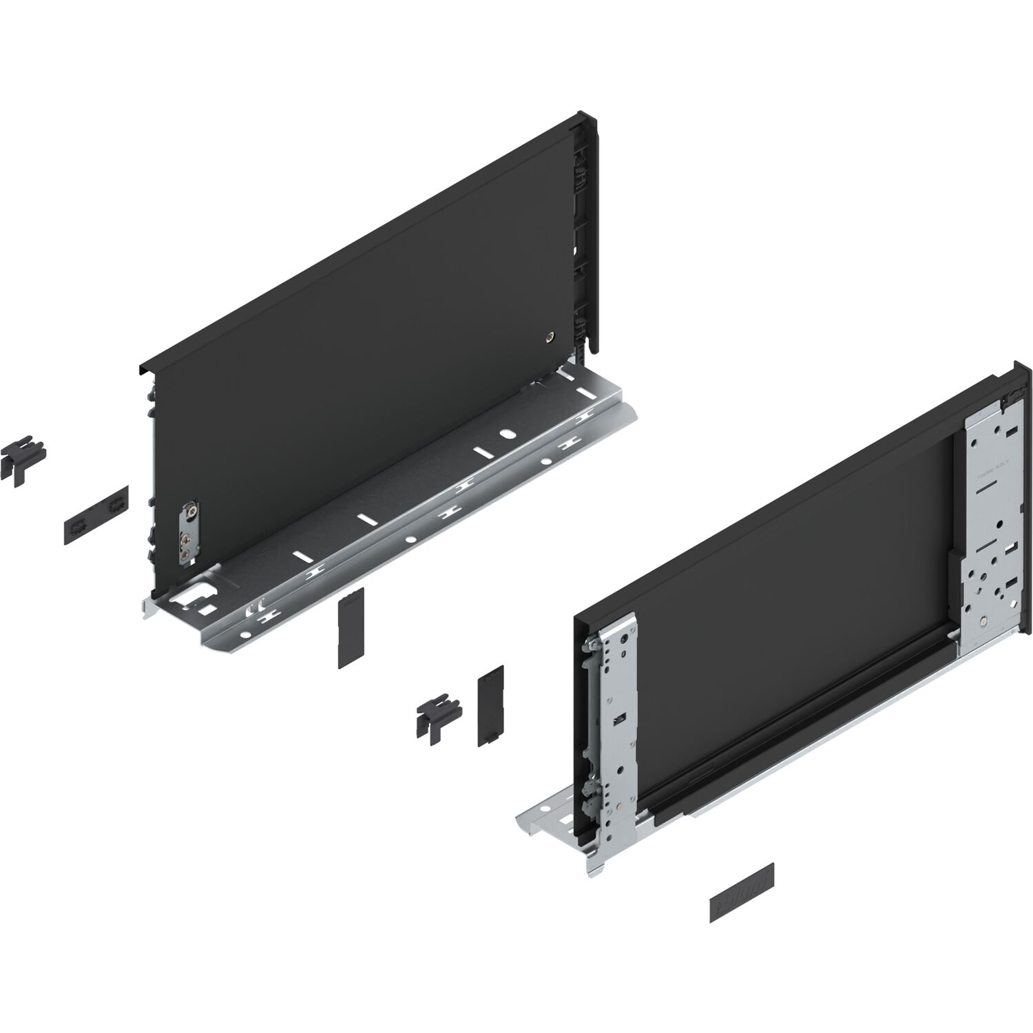 blum LEGRABOX special edition Innenzarge Höhe C, NL 350 mm, Carbonschwarz