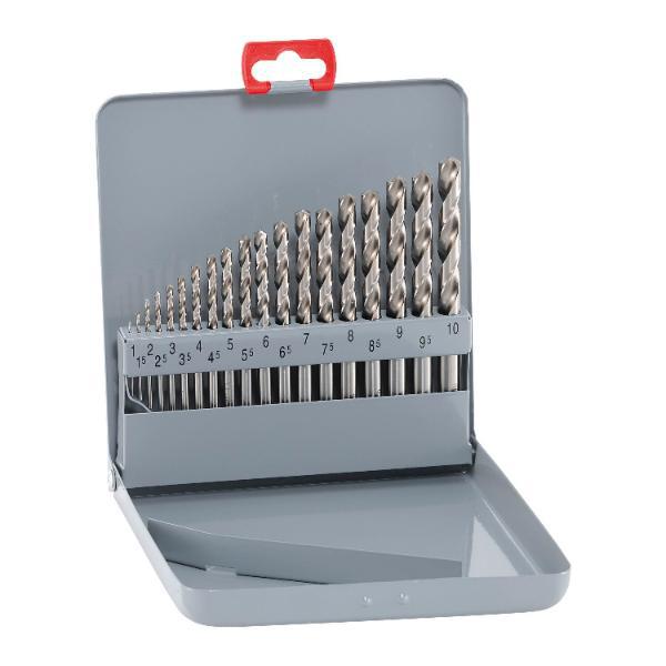 Maykestag Spiralbohrer-Kassette DIN338RN HSS-Co5 ø 1-10 mm 19-teilig