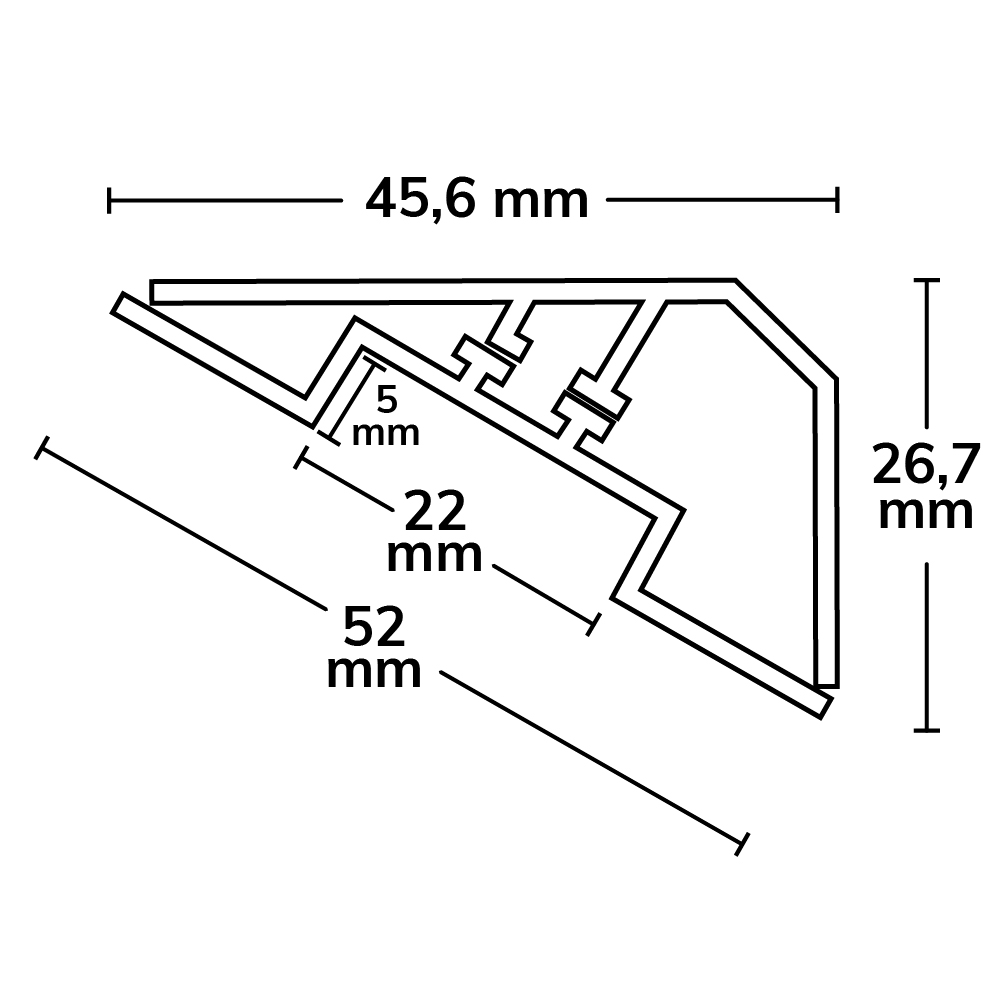 ISOLED LED Eckprofil CORNER22 eloxiert L: 200cm