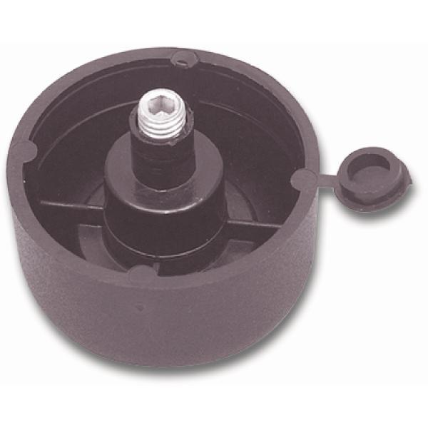 Möbelgleiter Inbus verstellbar ø 50 mm, Höhe 27 mm, Kunststoff schwarz