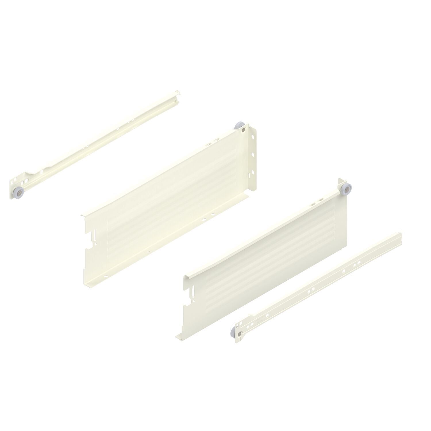 blum METABOX H Zarge 320 Schraubversion, Teilauszug, NL 350, cremeweiß
