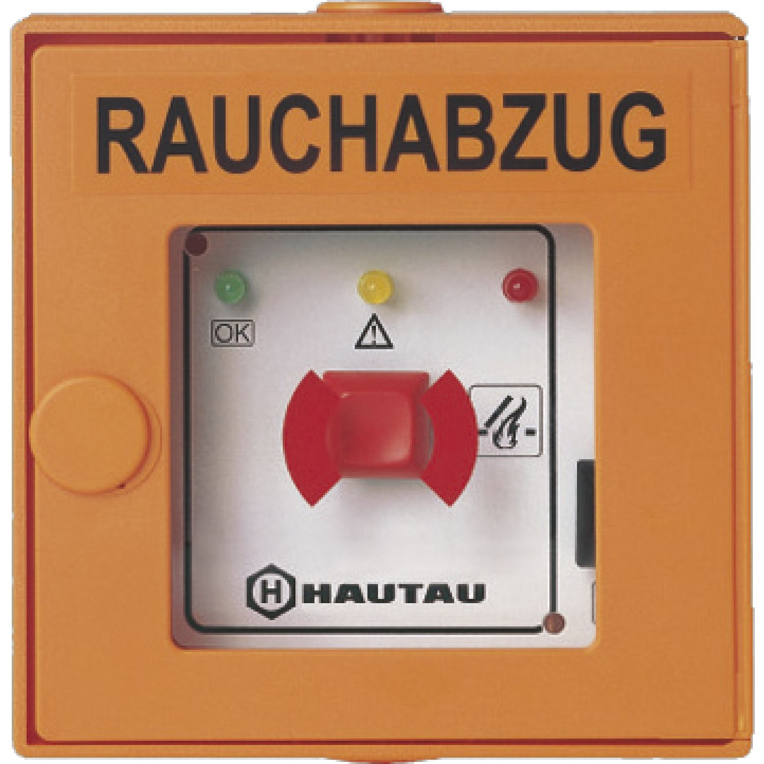 HAUTAU RWA Feuertaster FR 900 Si, 24 V, Aufputz, Kunststoff orange