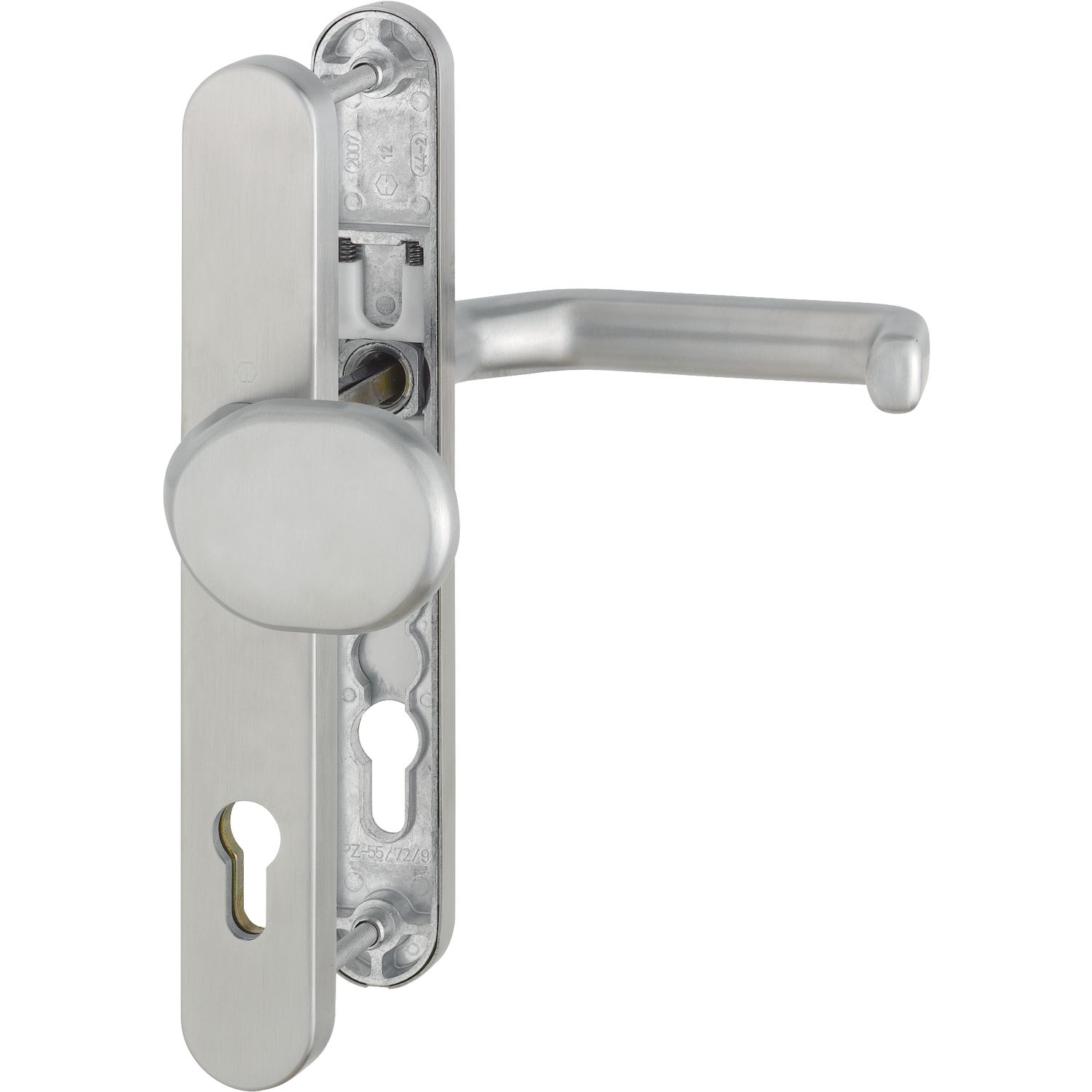 Hoppe Wechselgarnitur LIVERPOOL - Schmalschild Knopf PZ, 77-82, matt