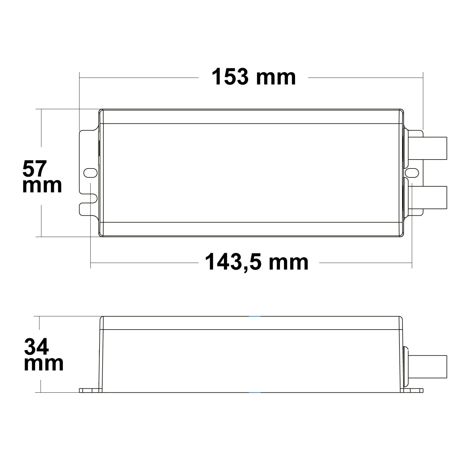 ISOLED Sys-Pro Funk Mesh PWM-Dimmer IP67 1-4 Kanal 12-48V DC 4x5A