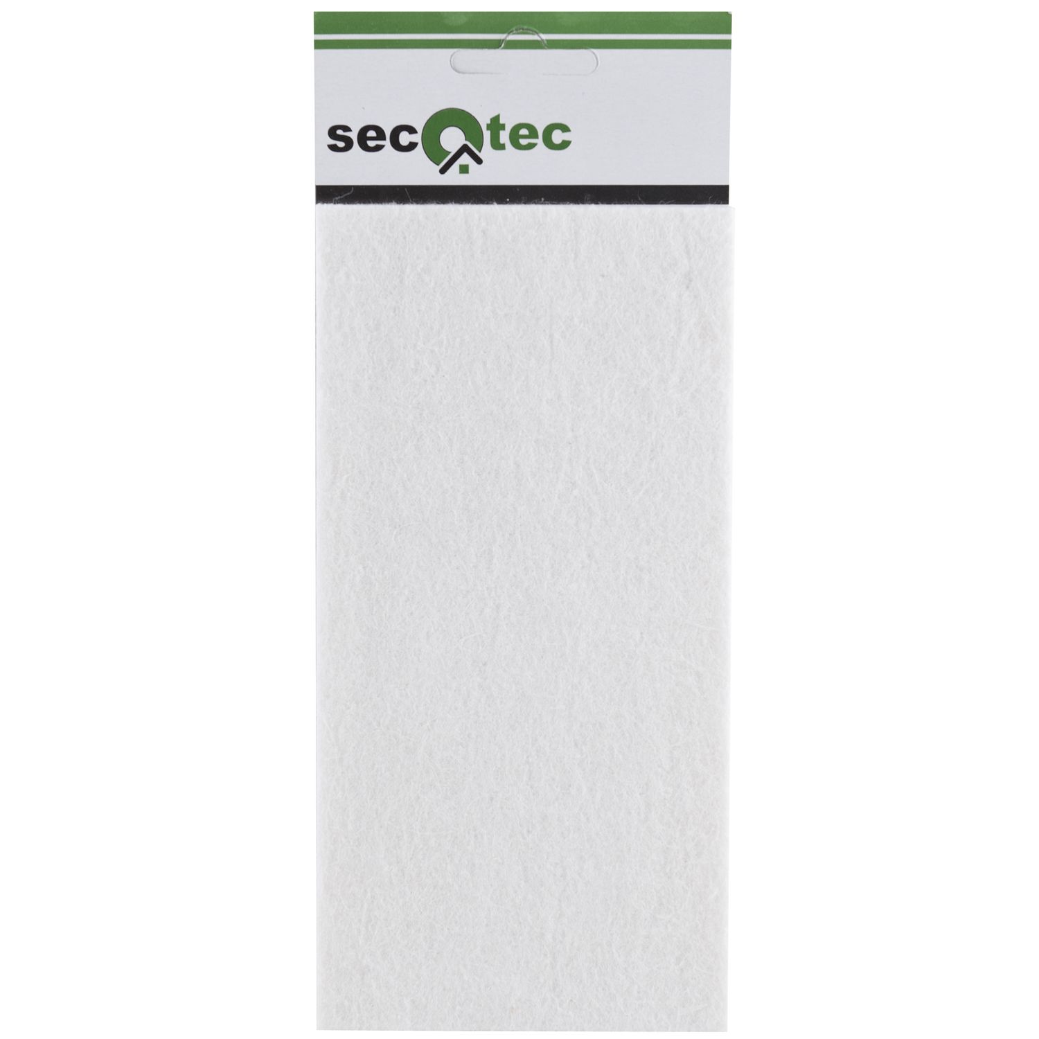 Filzgleiter selbstklebend zum Zuschneiden weiß 200X100 mm