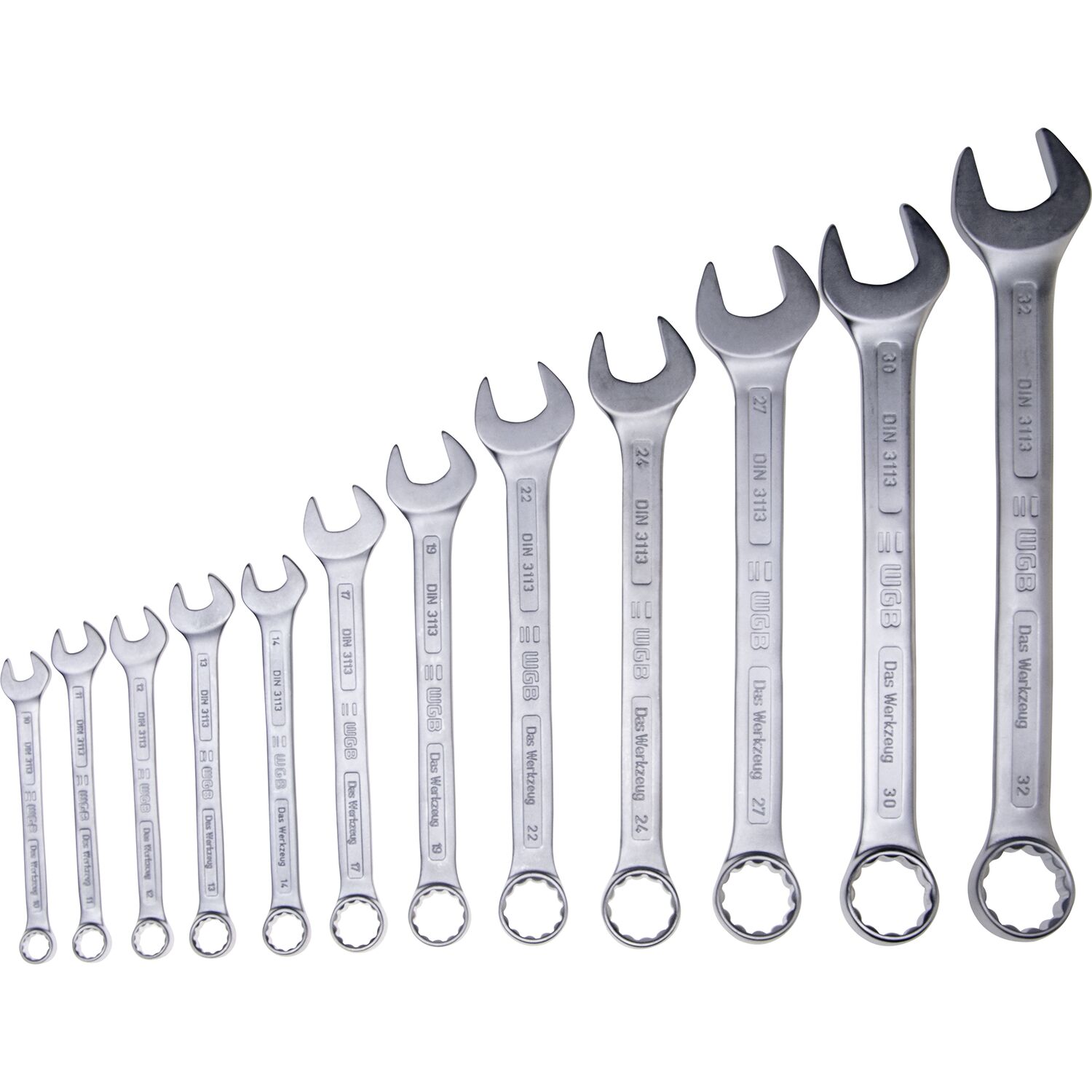 WGB Ringmaulschlüssel-Satz DIN3113A 10-32 mm 12-teilig