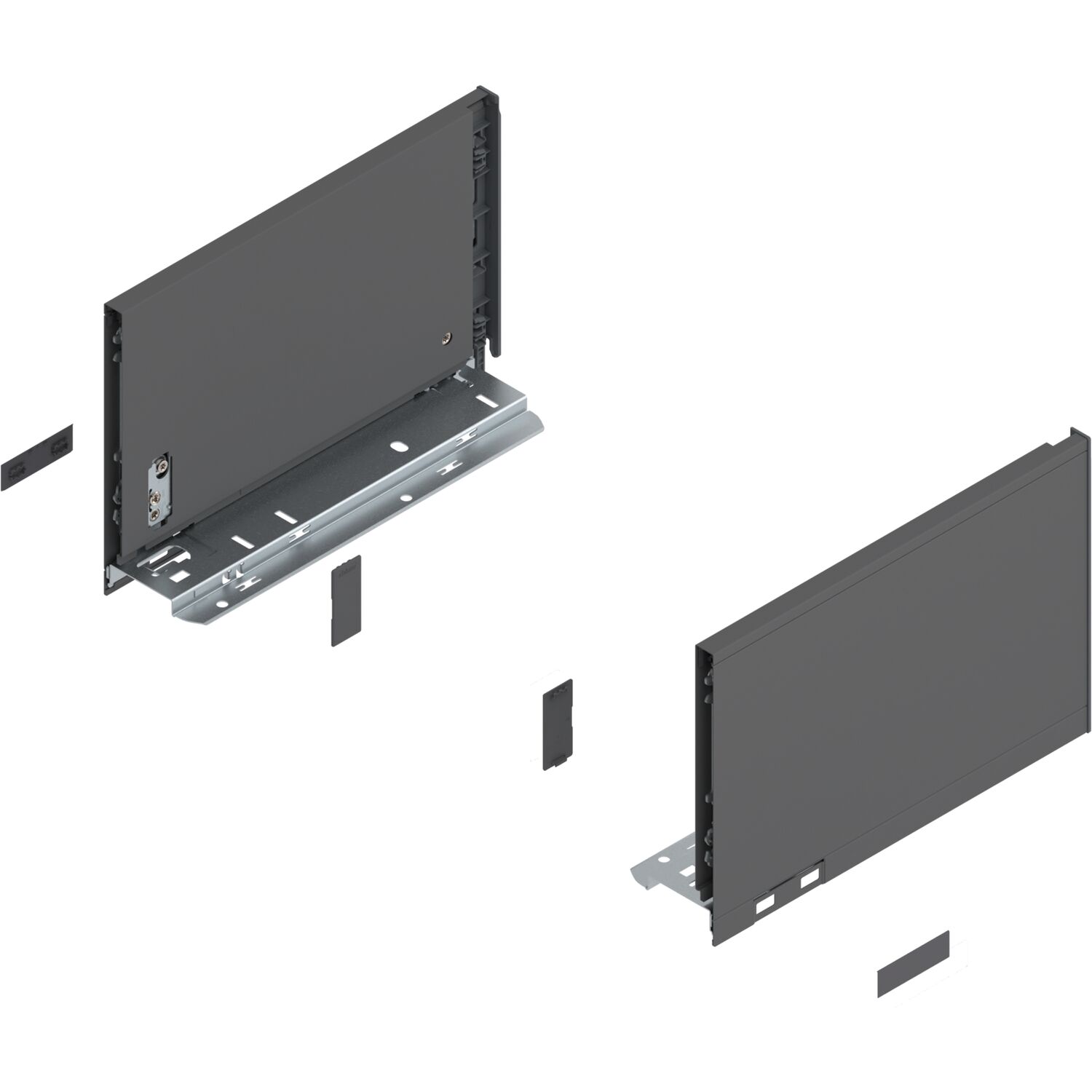 blum LEGRABOX pure Zarge Höhe C, NL 270, Oriongrau-matt