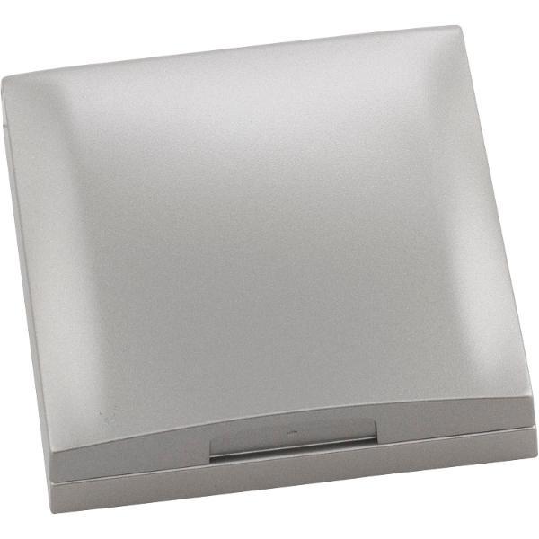 Berker Integro Flow-Pure Rahmen 1fach mit Klappdeckel Edelstahl Effekt