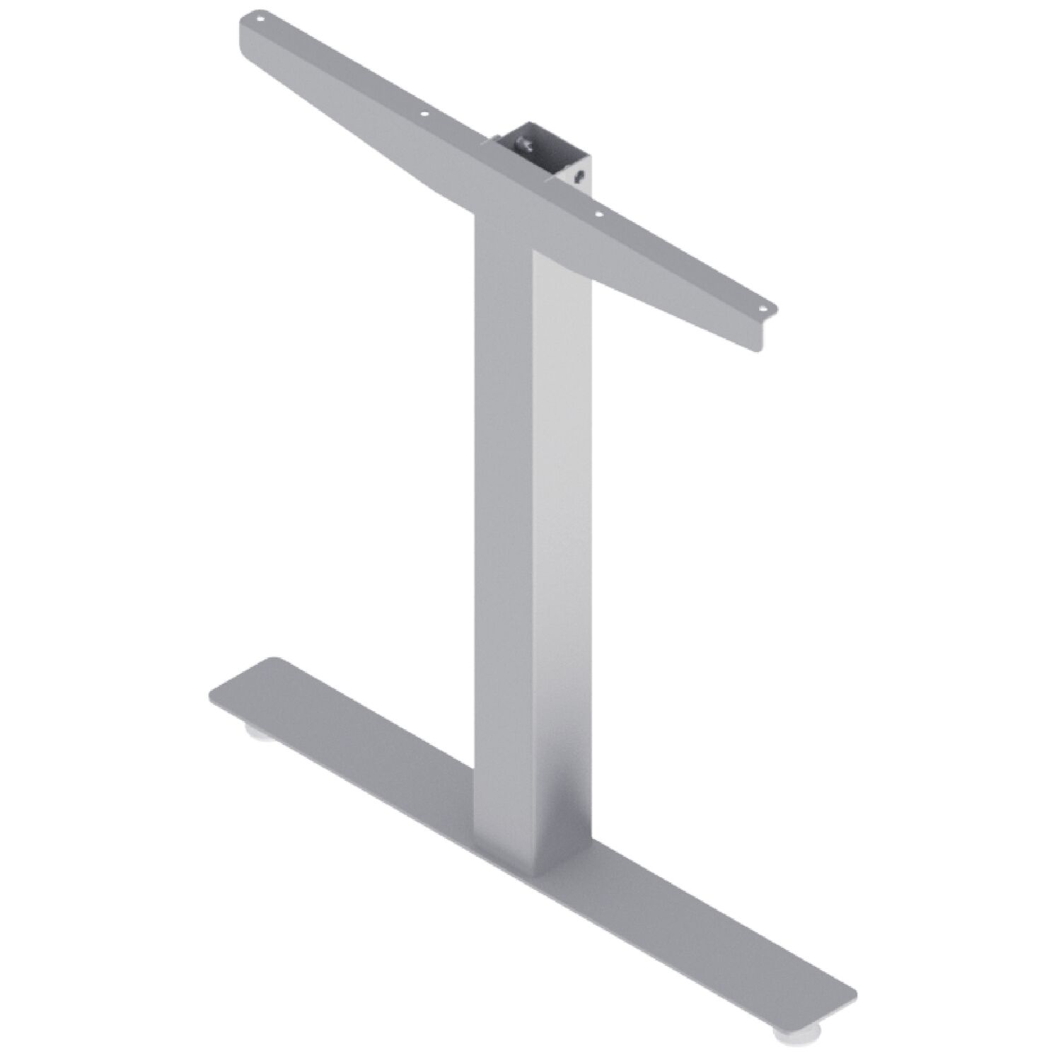 Tischgestell Basic 1 Seitenteile links/rechts Stahl alufarbig RAL9006