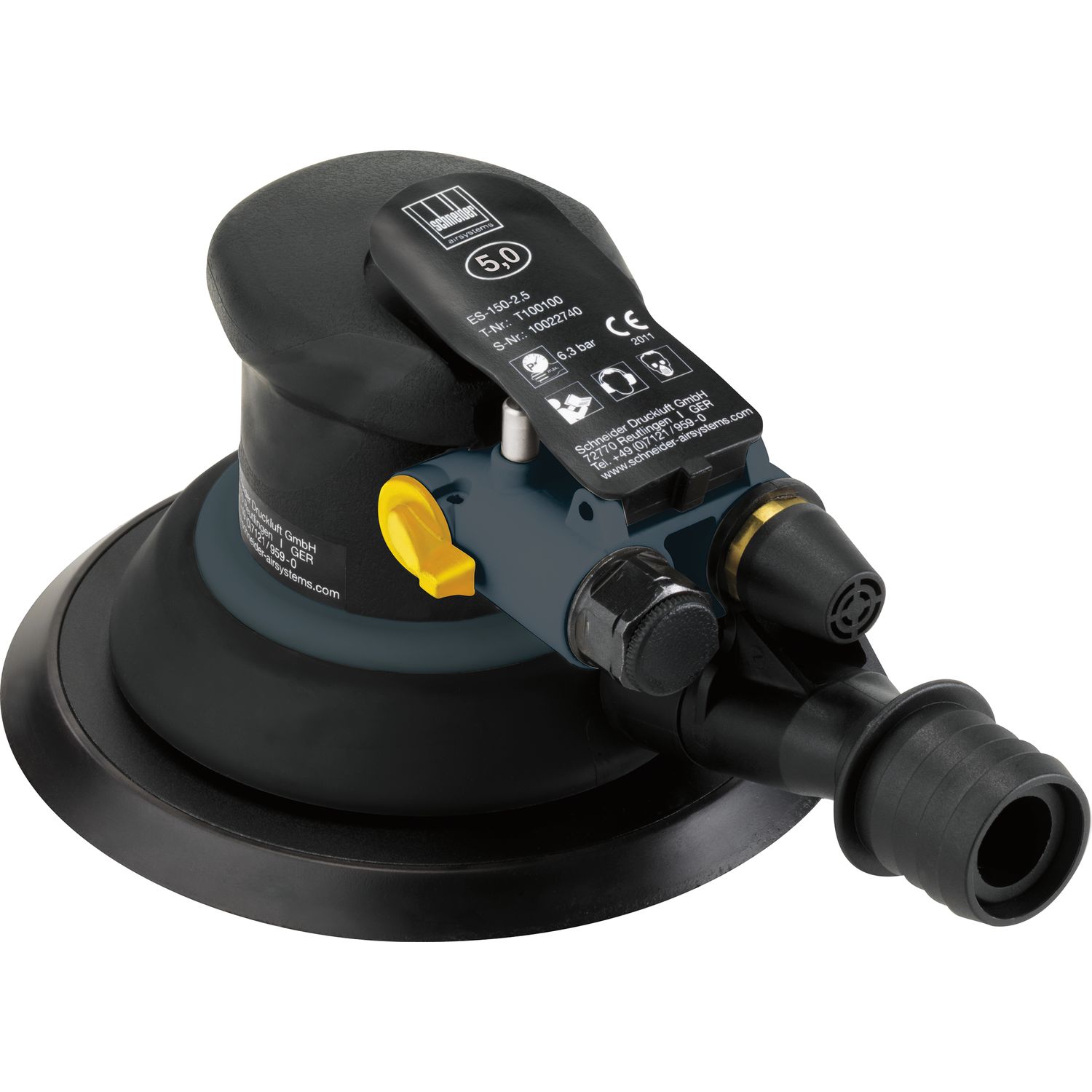 Schneider Druckluft Exzenterschleifer ES 150 ø 150 mm Hub 5 mm