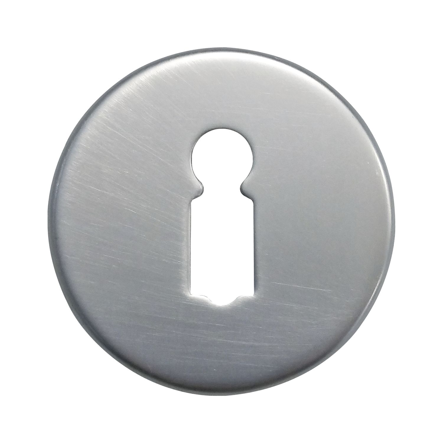 Grundmann Schlüsselrosette BB WG D70, ø 50 mm, mit Universalträger "U", silber eloxiert