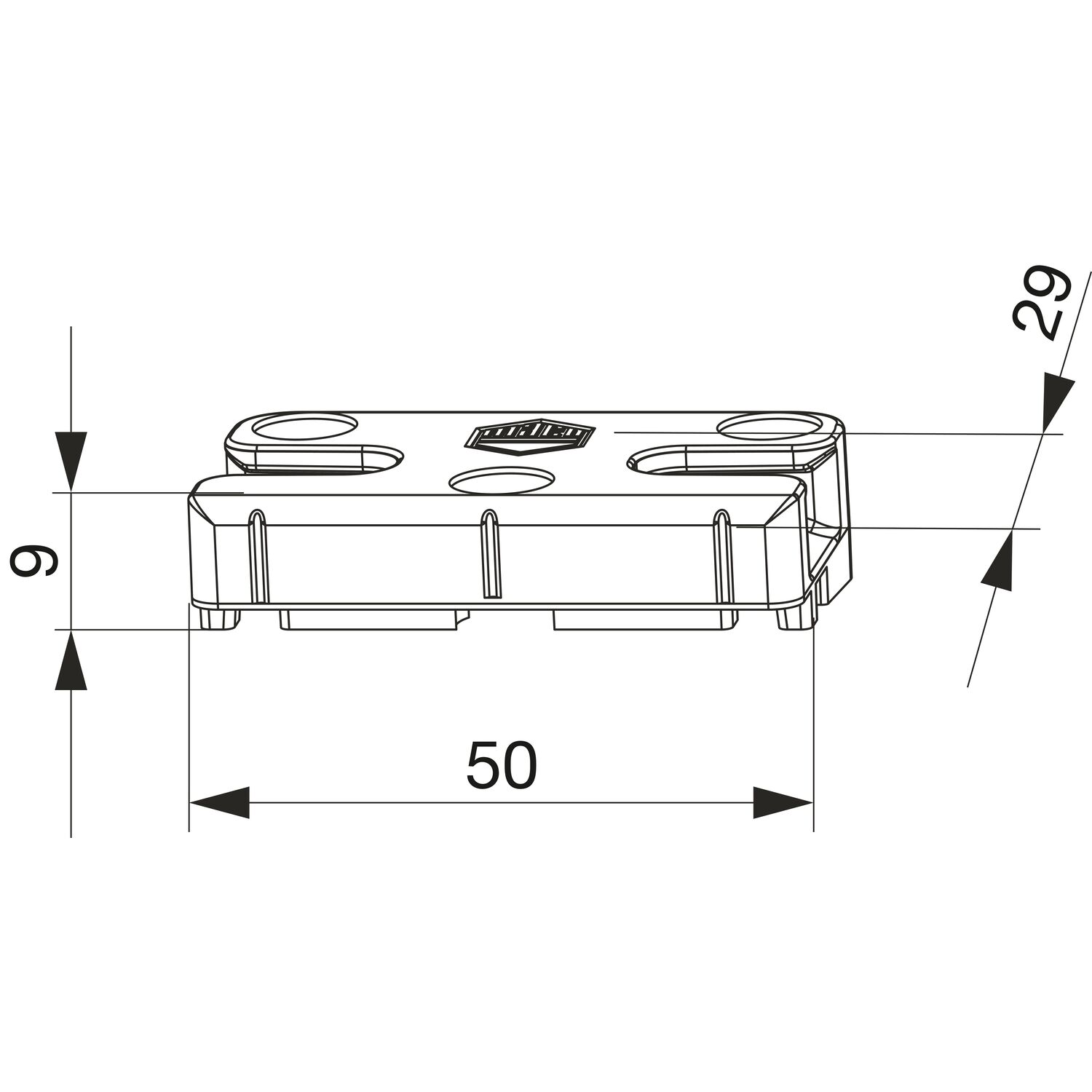 Maco #96570 Schließteil iS PVC 12/20-13 Rehau/OSMOPANE/VIVA PLAST silber