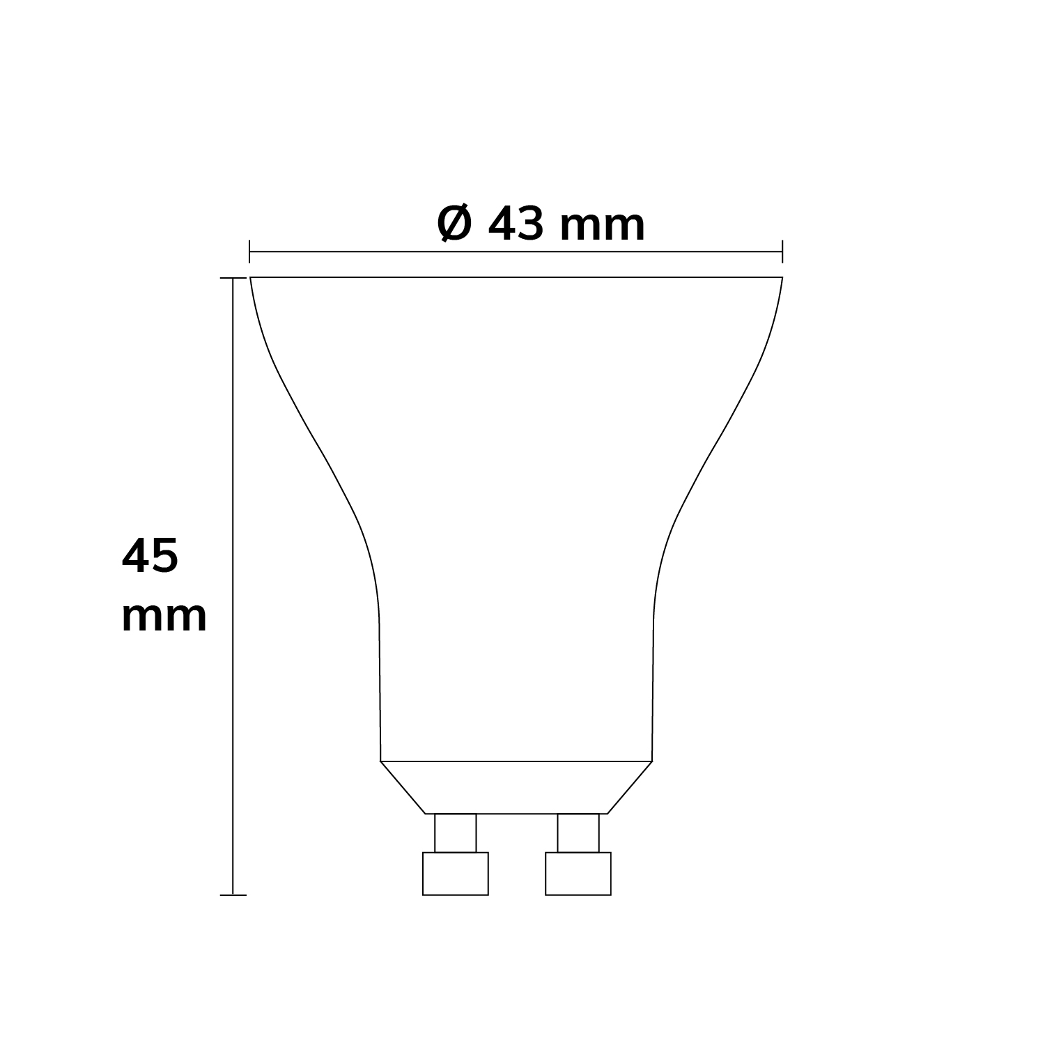 ISOLED LED Spot SYS-GU10 rund 5W CRI90 2700K dimmbar (exkl. Cover exkl. Einbaurahmen)