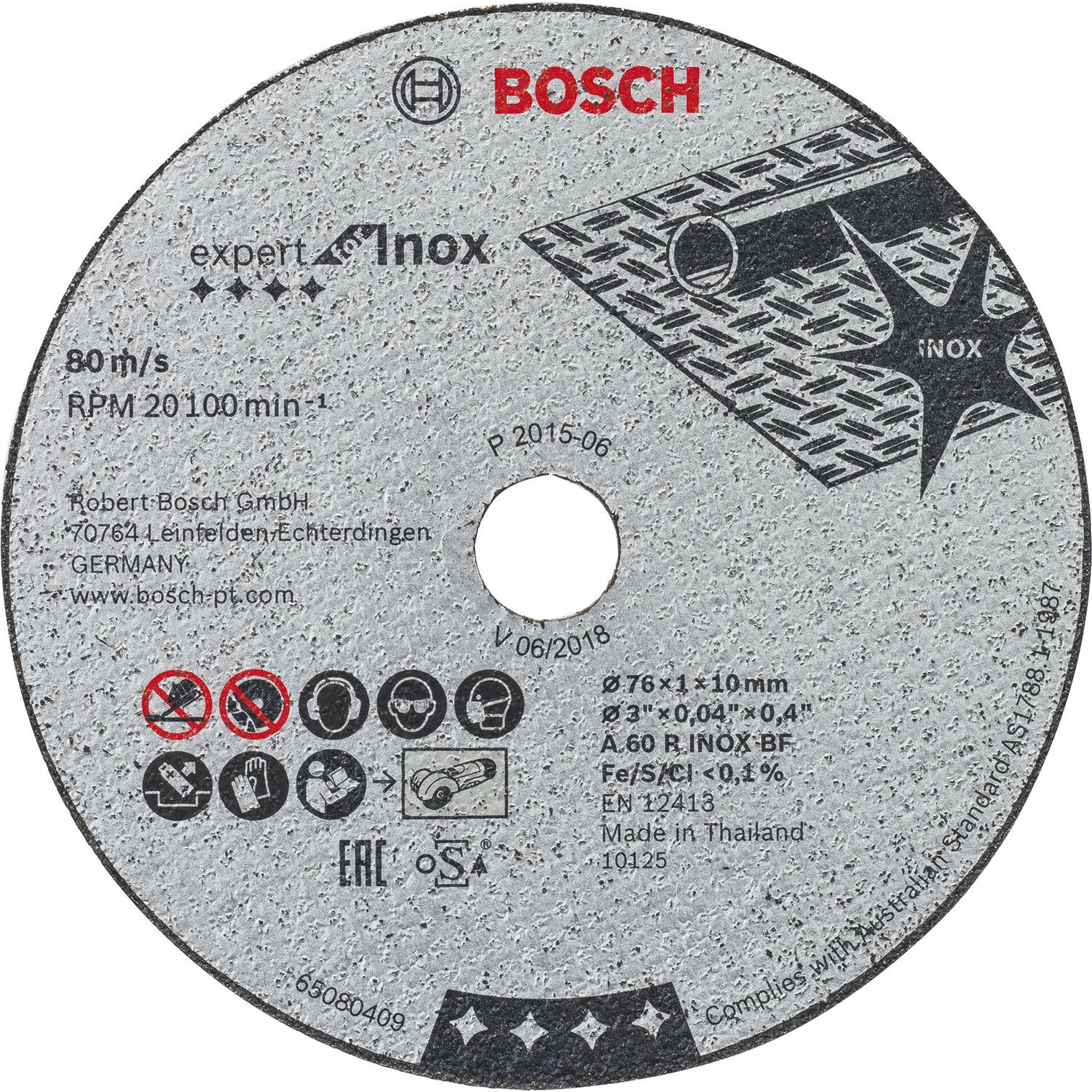 Bosch Trennscheibe Expert for Inox ø 76 x 1 x 10 mm (5 St)