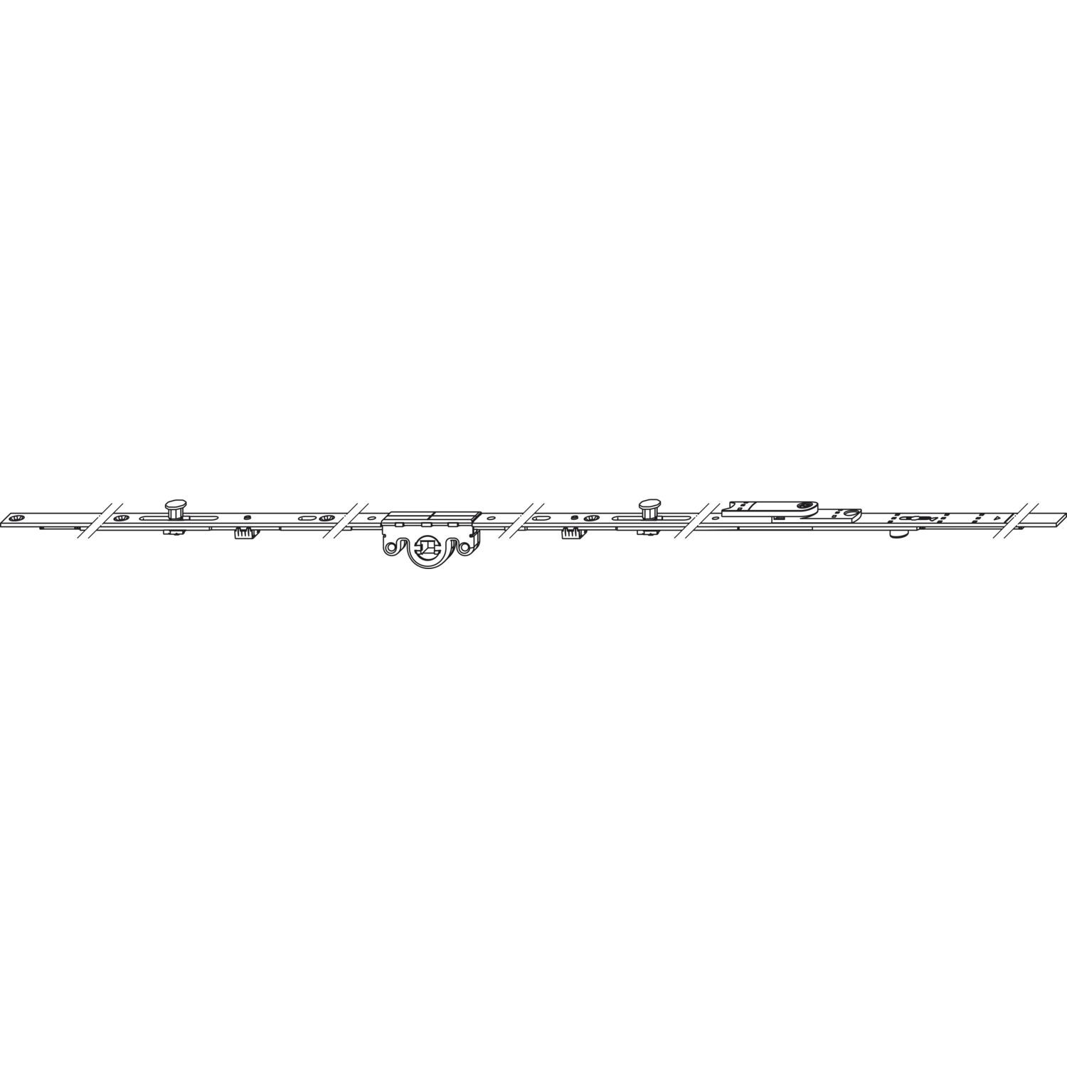 Winkhaus WINKHAUS Getriebe konstant GAK.1550-2.DFE, DM 15,5 mm, FFH 1300-1550 mm, silber