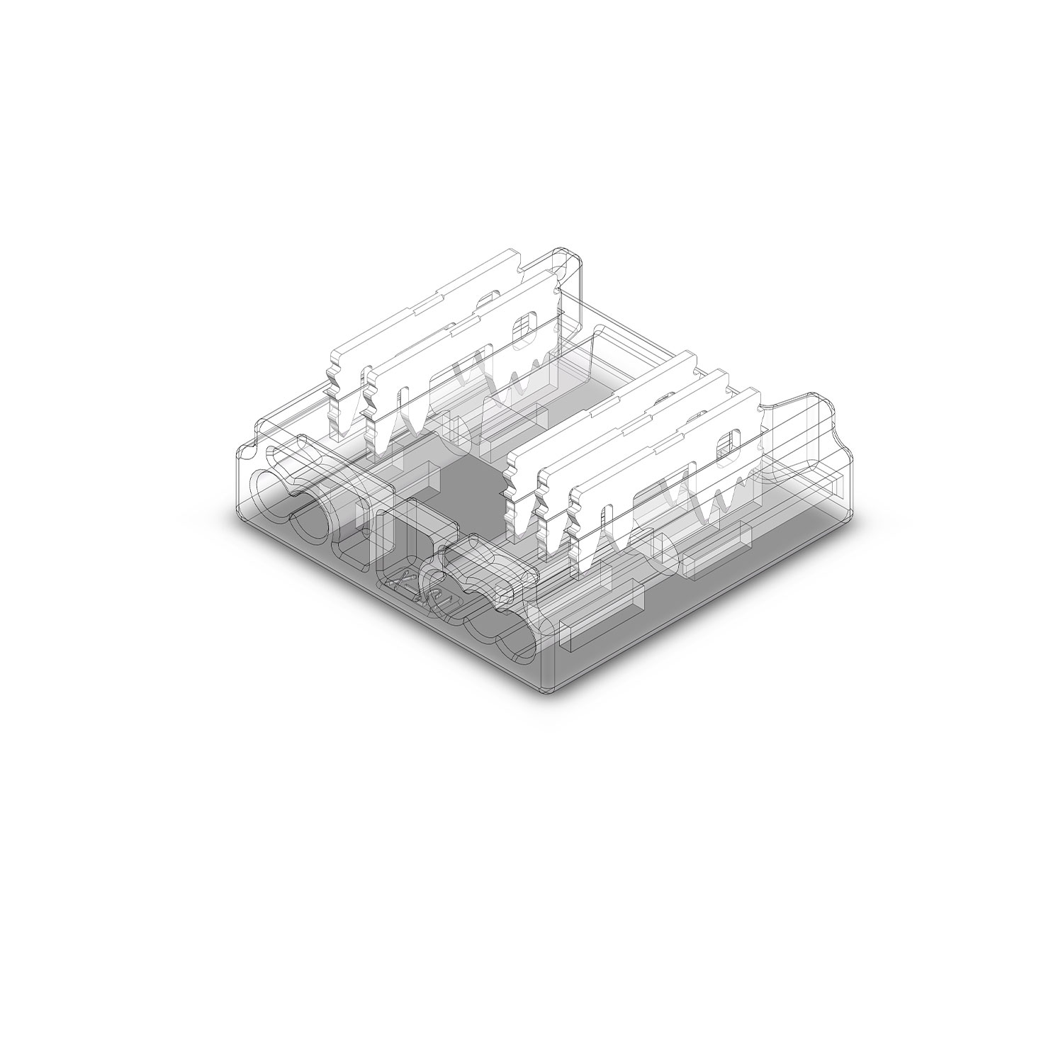 ISOLED Kontakt-Kabelanschluss (max. 5A/0,25qmm) K2-512 für 5-pol. IP20 Flexstripes mit Breite 12mm