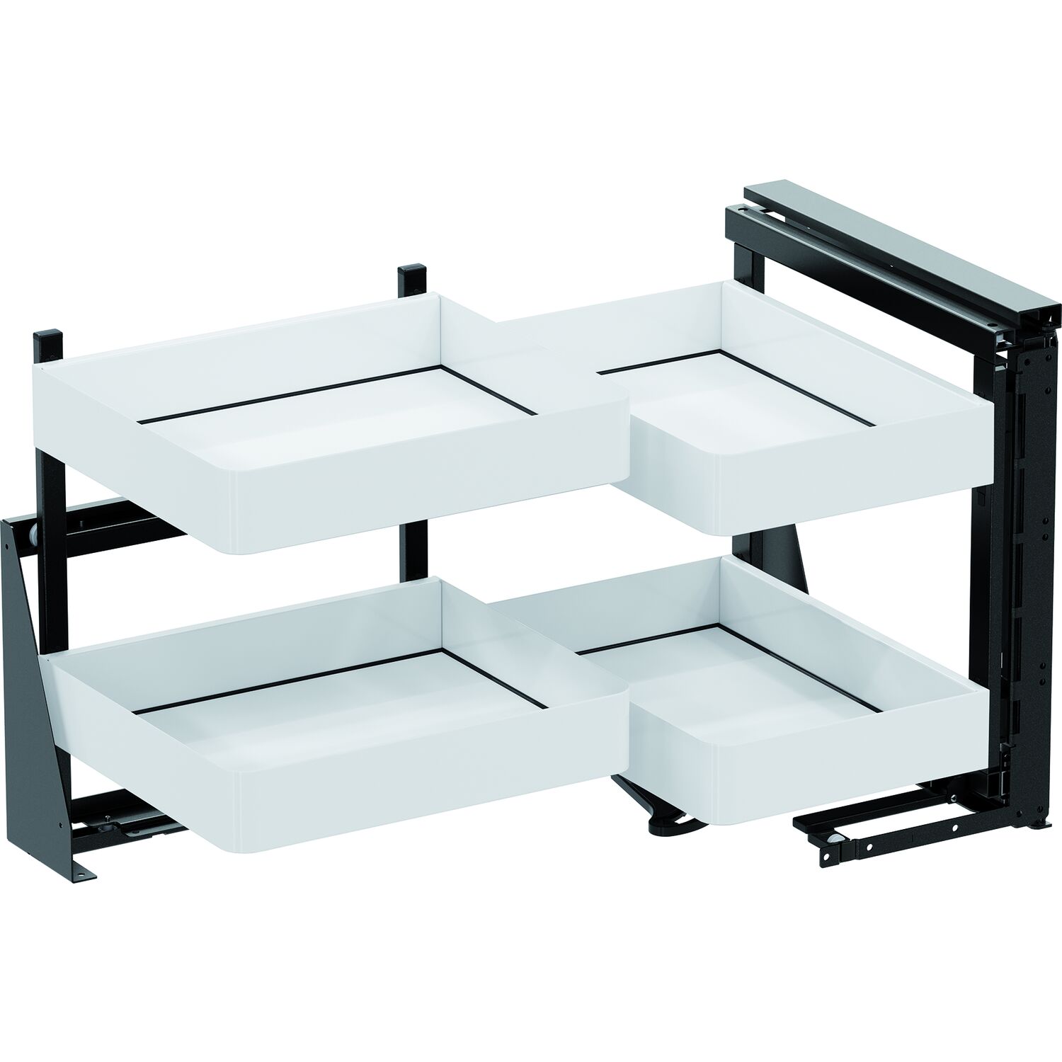 Vauth-Sagel VS COR FOLD Eckauszug Set Planero KB 900 mm rechts Weiß/Lava