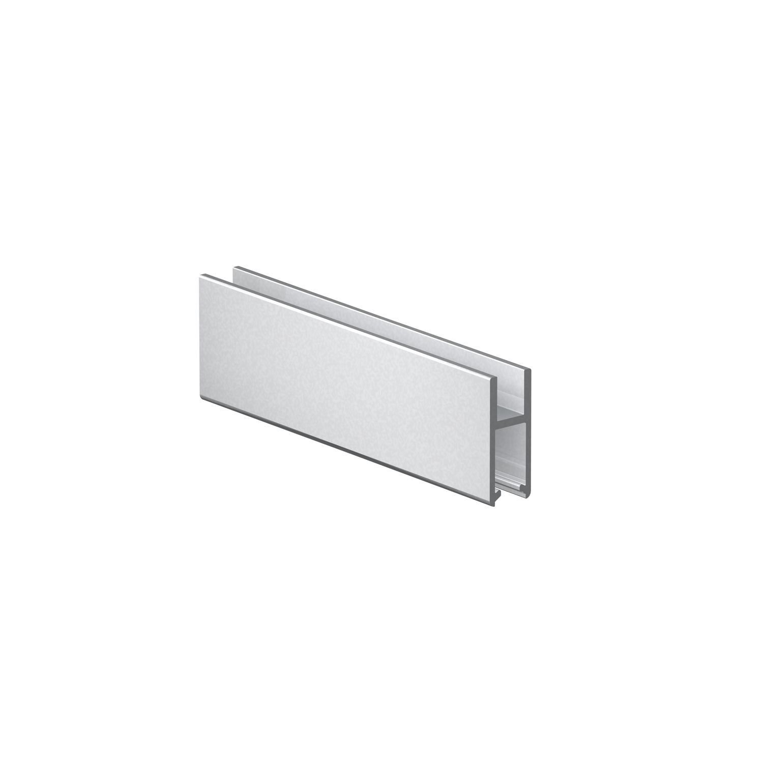 ninka SUPRA Laufschuh bis 6 mm Glasstärke auf Maß, Aluminium natur eloxiert (250 mm)
