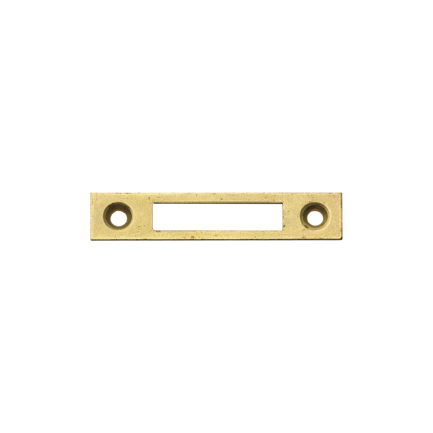 JuNie Schließblech eckig 60x12mm Stahl vermessingt