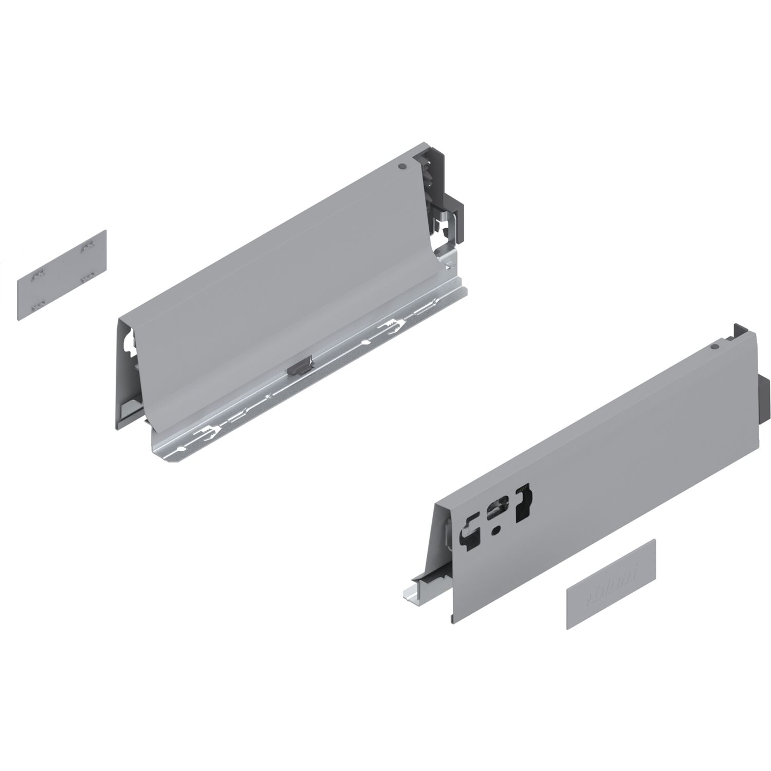 blum TANDEMBOX antaro Zarge Höhe M, NL 270, Stahl grau RAL 9006 ()