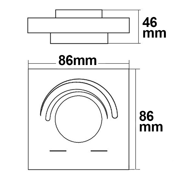 ISOLED Sys-One RGB 1 Zone Einbau-Drehknopf-Fernbedienung mit Batterie