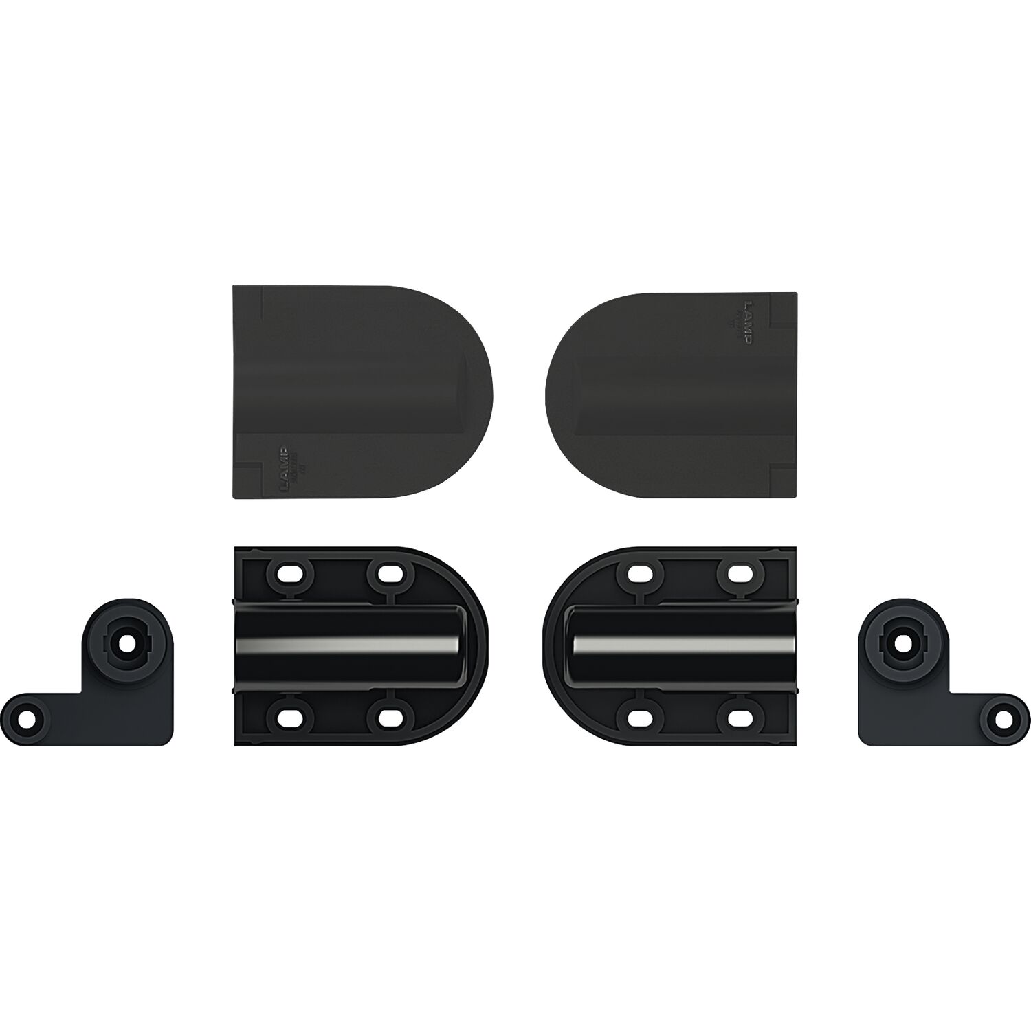 Lamp® Deckelscharnier HG-JHM20-80 groß Aluminium/Kunststoff schwarz