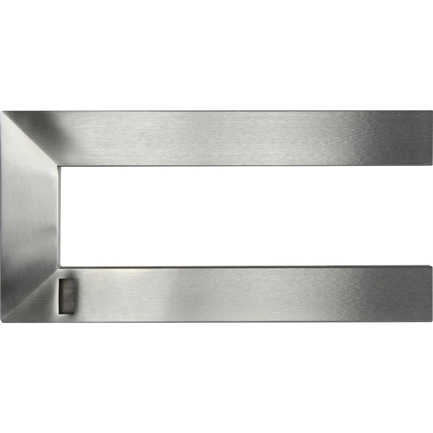 Nano Garderobenbügel links, B: 300mm, H: 150mm Edelstahl gebürstet